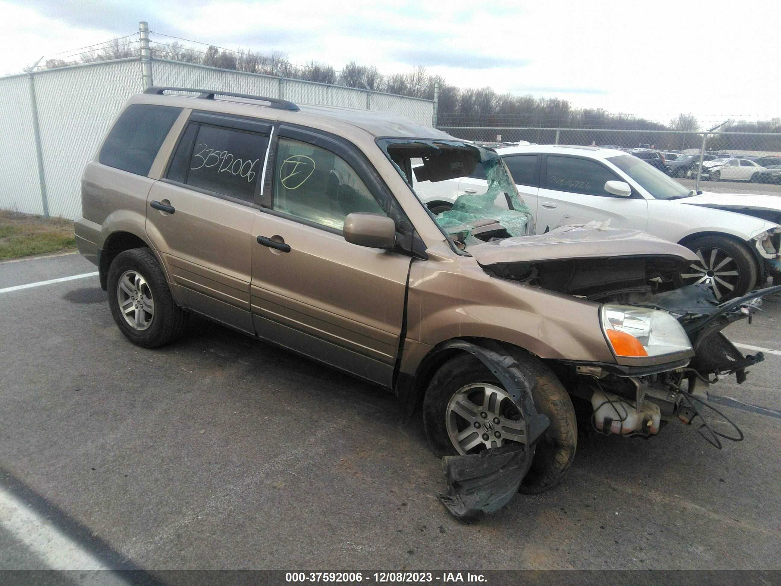 HONDA PILOT 2003 2hkyf18403h577732