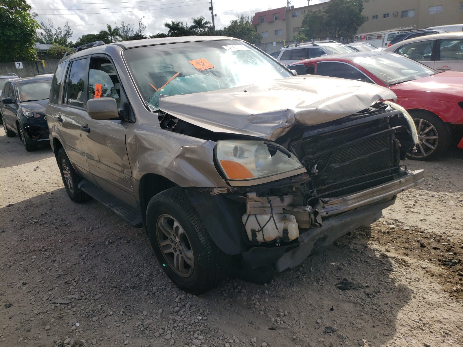 HONDA PILOT EX 2004 2hkyf18414h600758