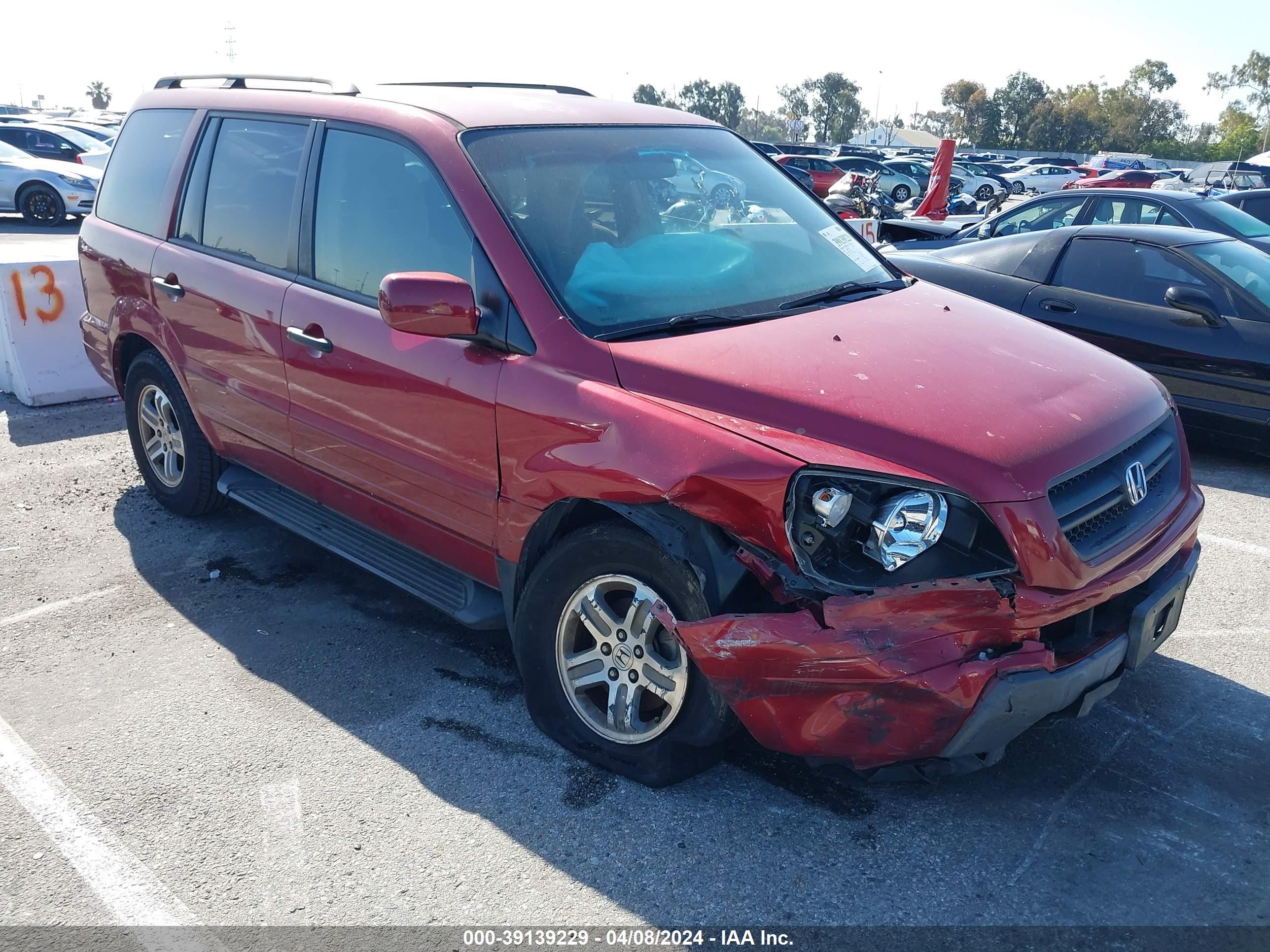 HONDA PILOT 2004 2hkyf18424h509496