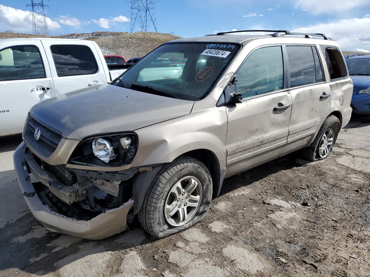 HONDA PILOT 2004 2hkyf18424h589754