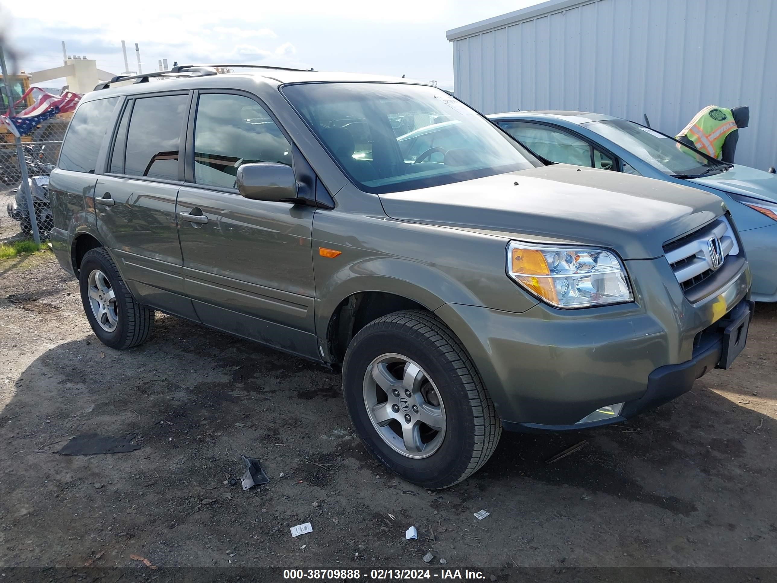 HONDA PILOT 2007 2hkyf18427h520809