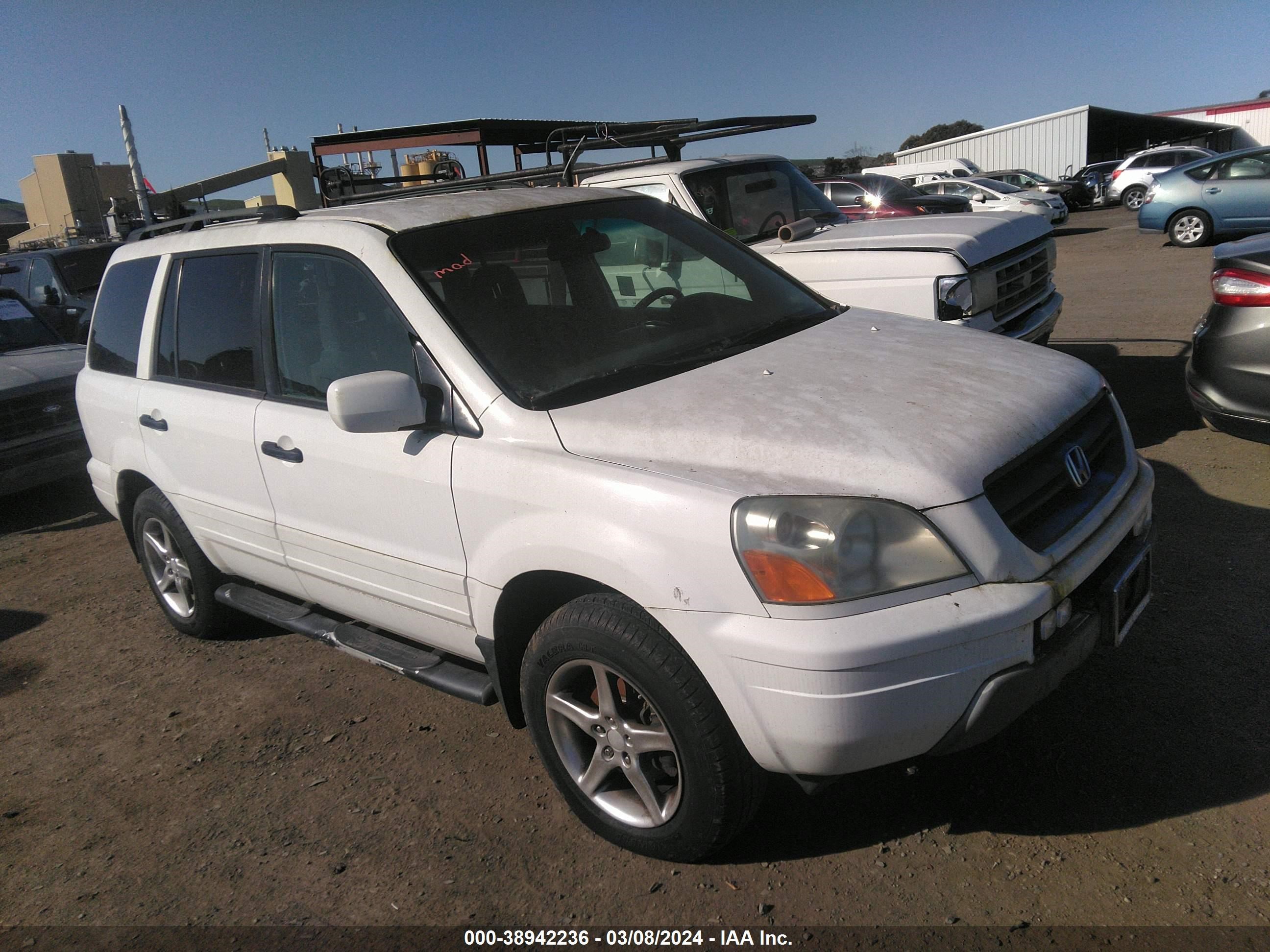 HONDA PILOT 2003 2hkyf18433h543669