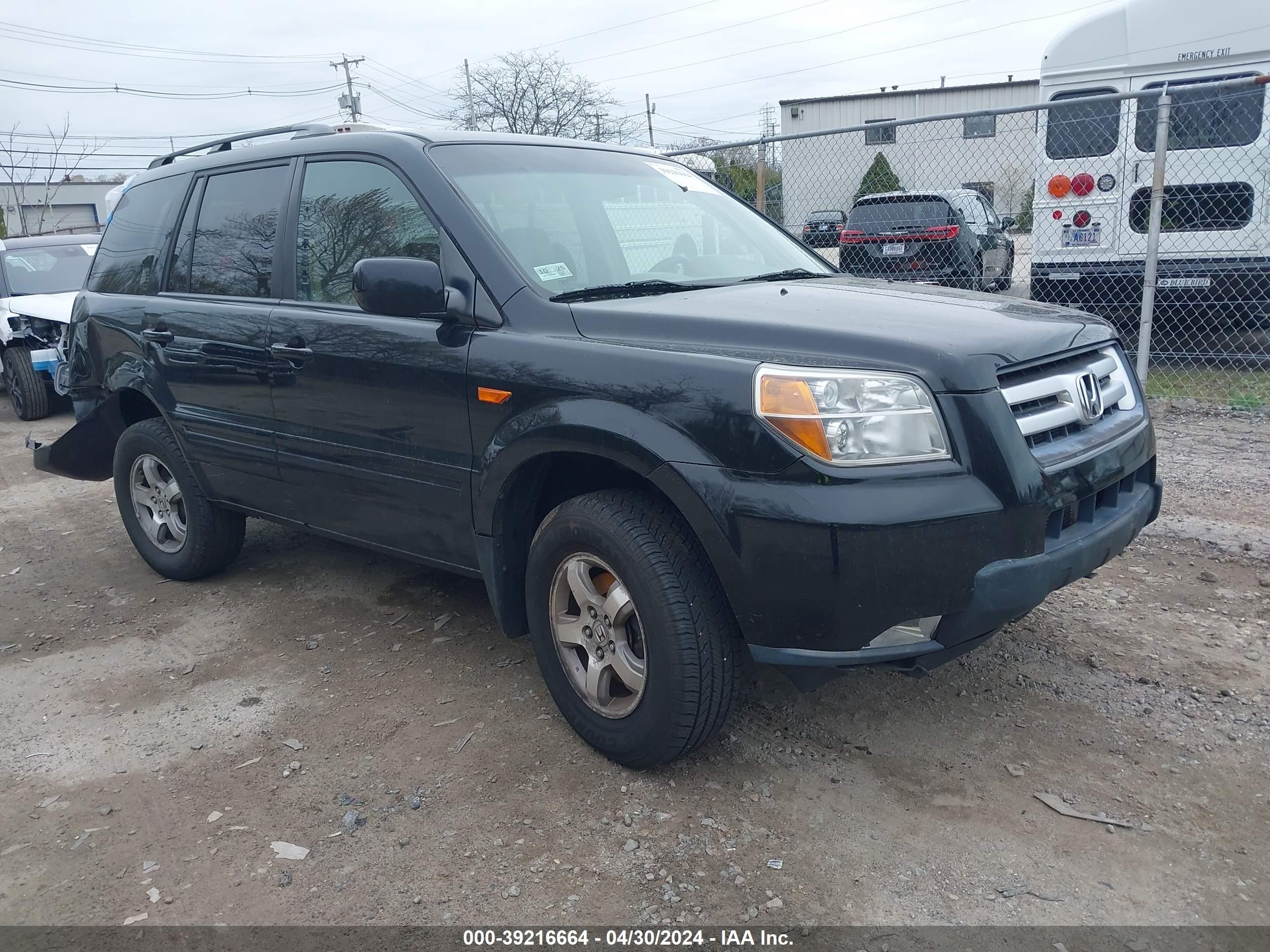 HONDA PILOT 2007 2hkyf18467h505228