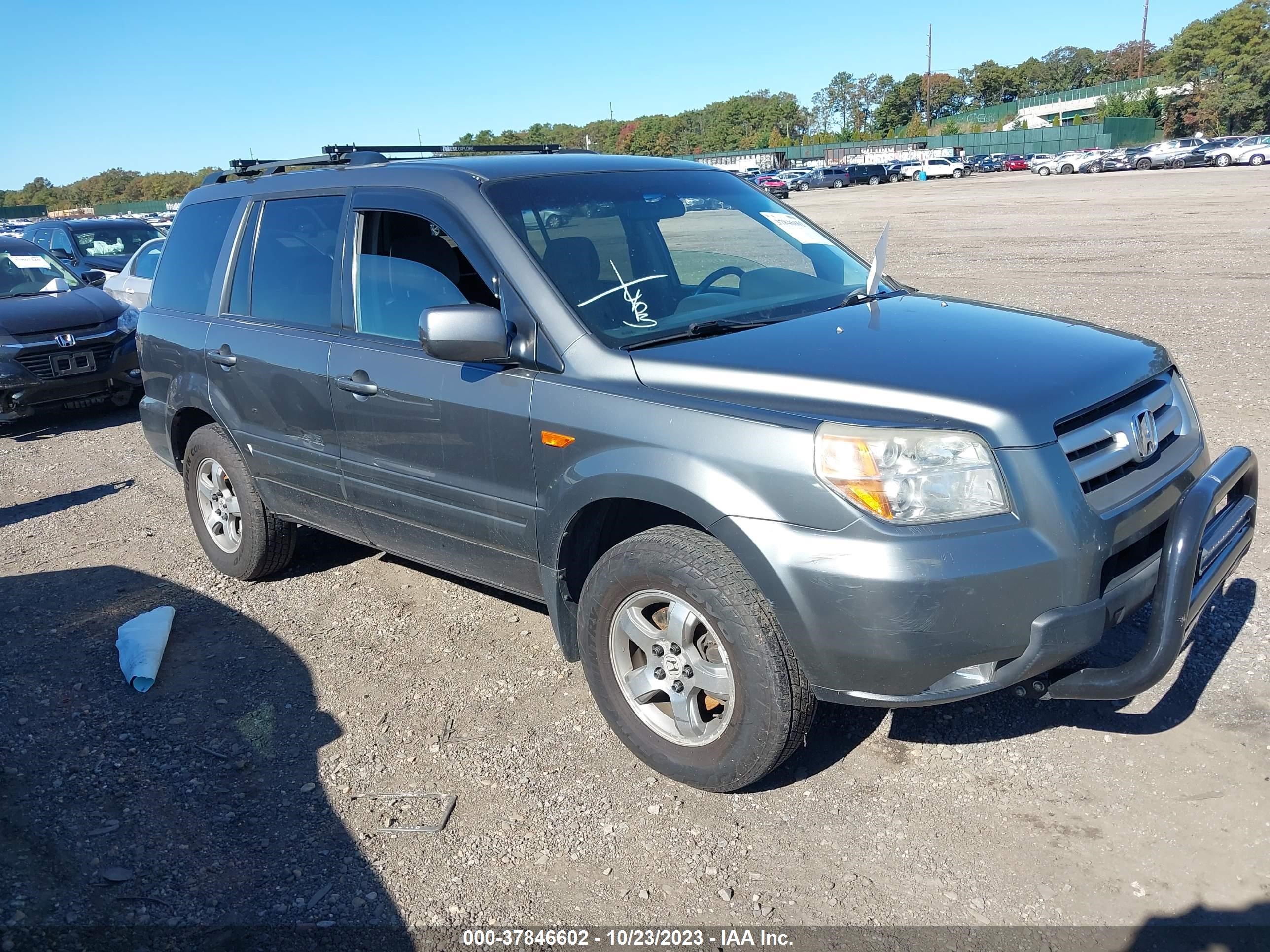 HONDA PILOT 2007 2hkyf18467h535992