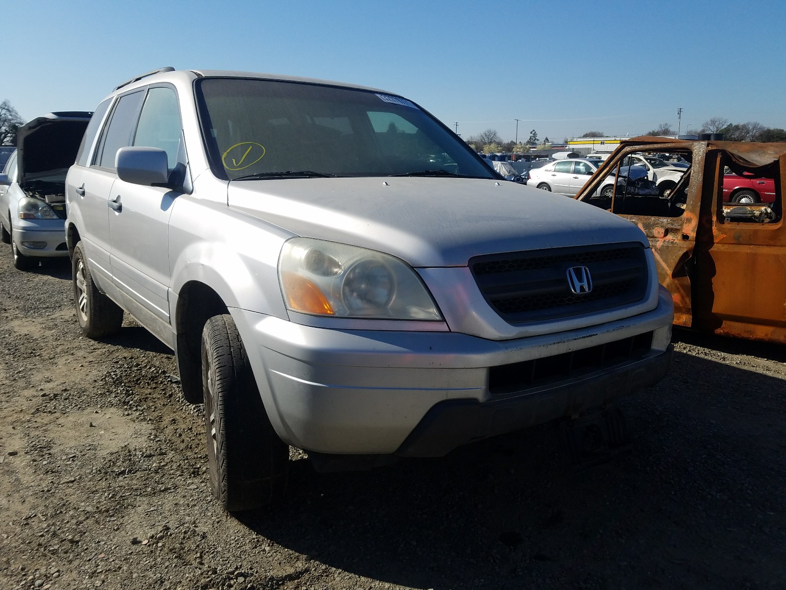 HONDA PILOT EX 2004 2hkyf18474h621601