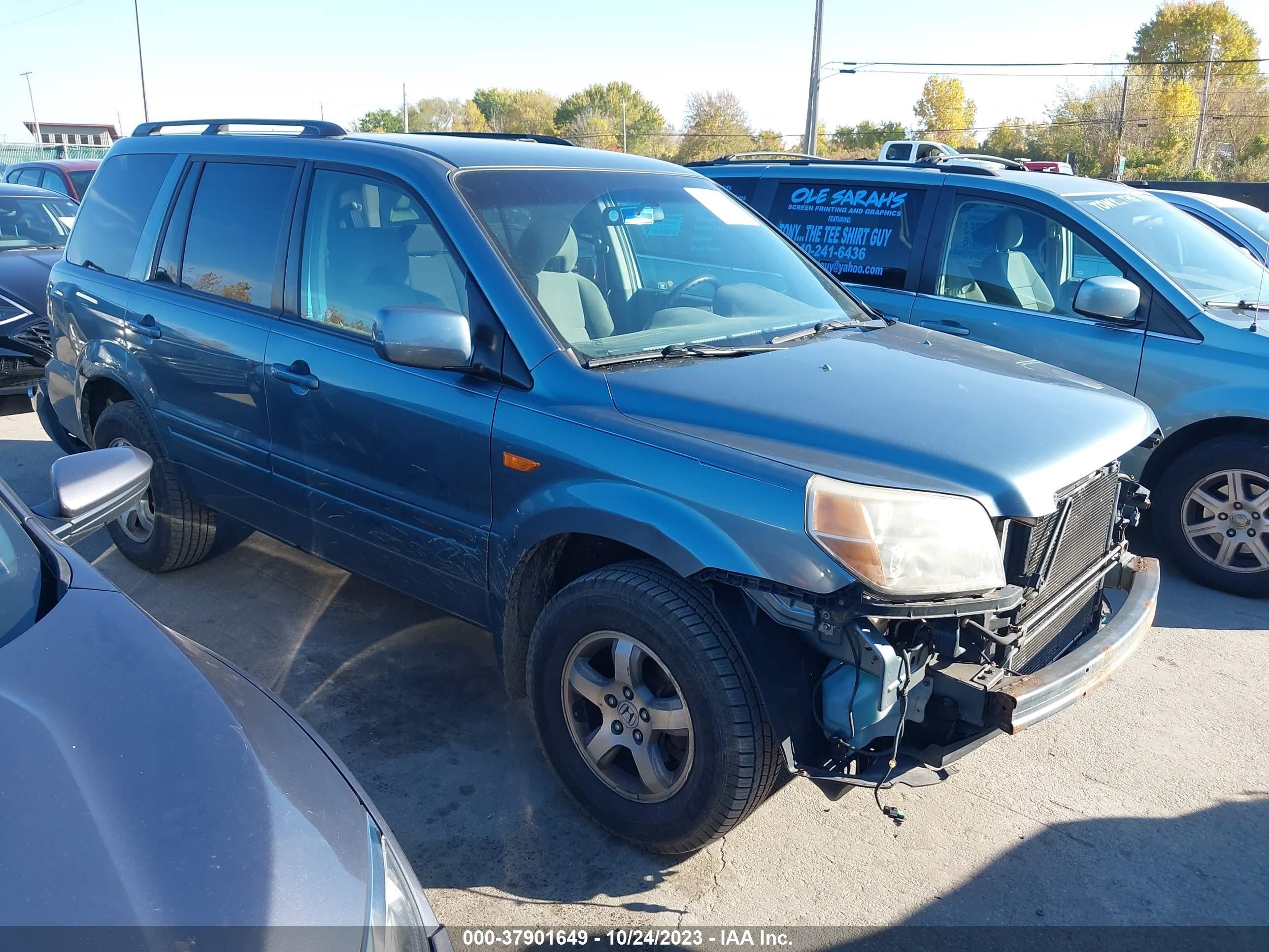 HONDA PILOT 2007 2hkyf18477h513693