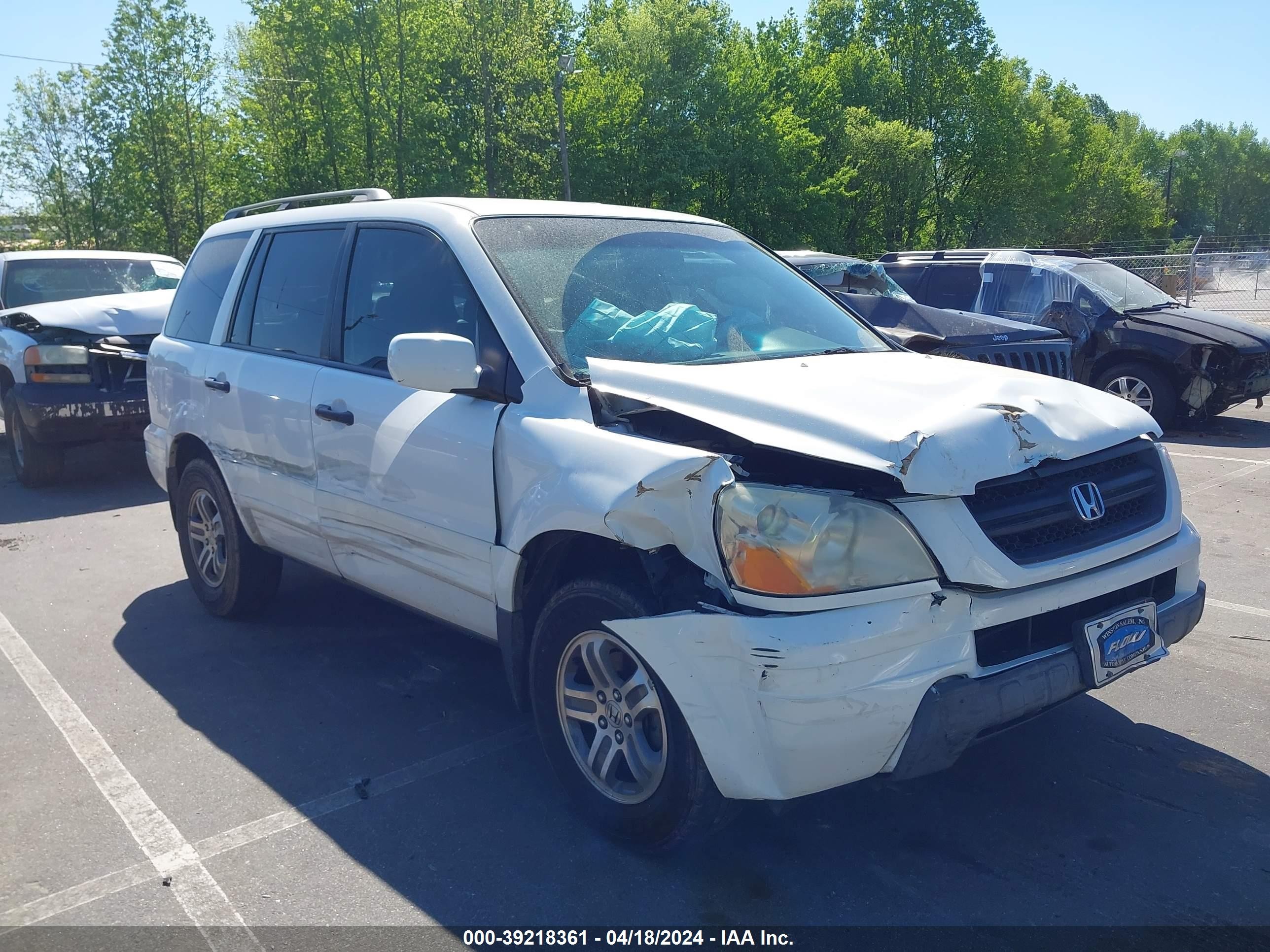 HONDA PILOT 2004 2hkyf18484h549789