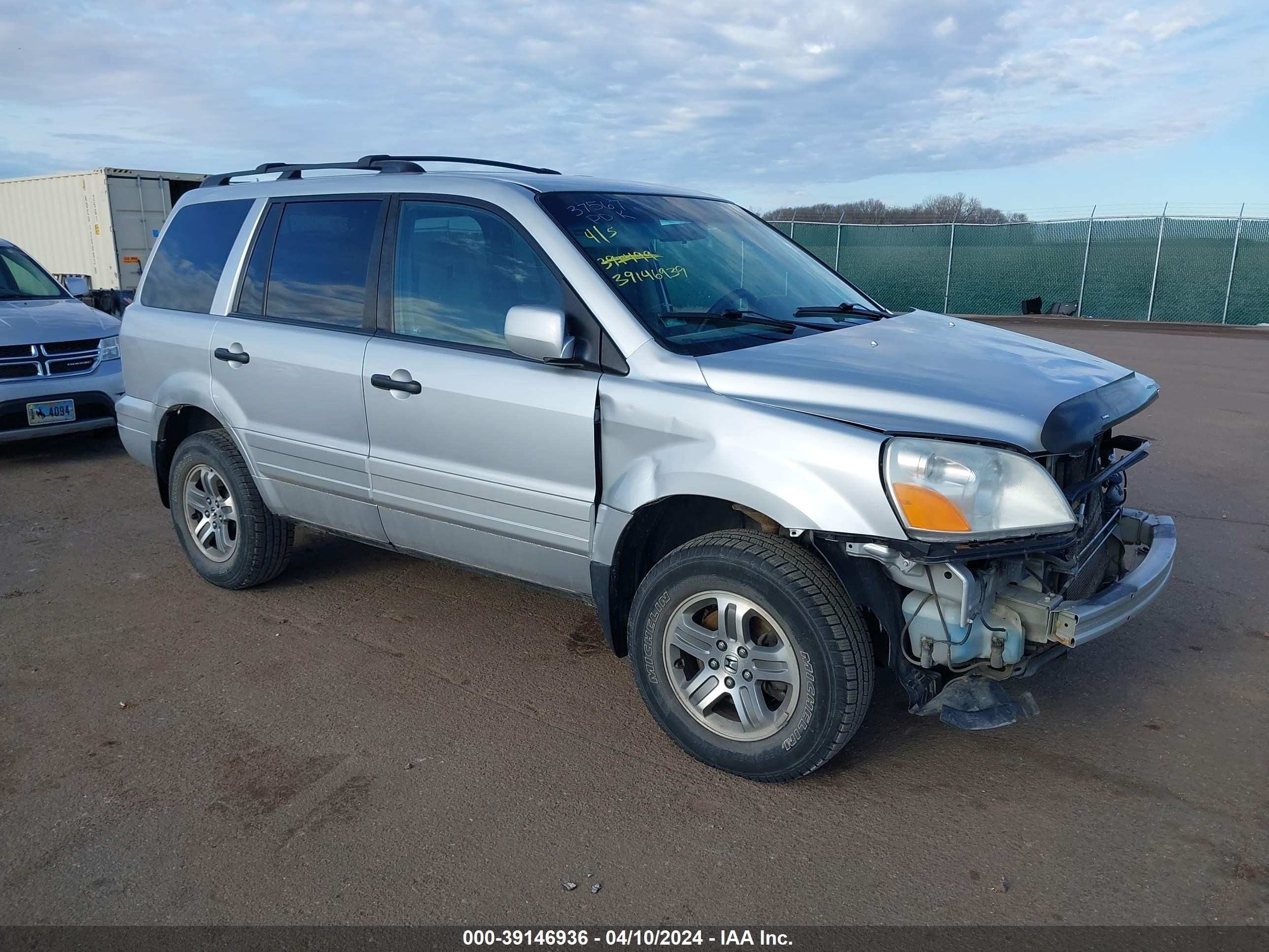 HONDA PILOT 2004 2hkyf18484h553079