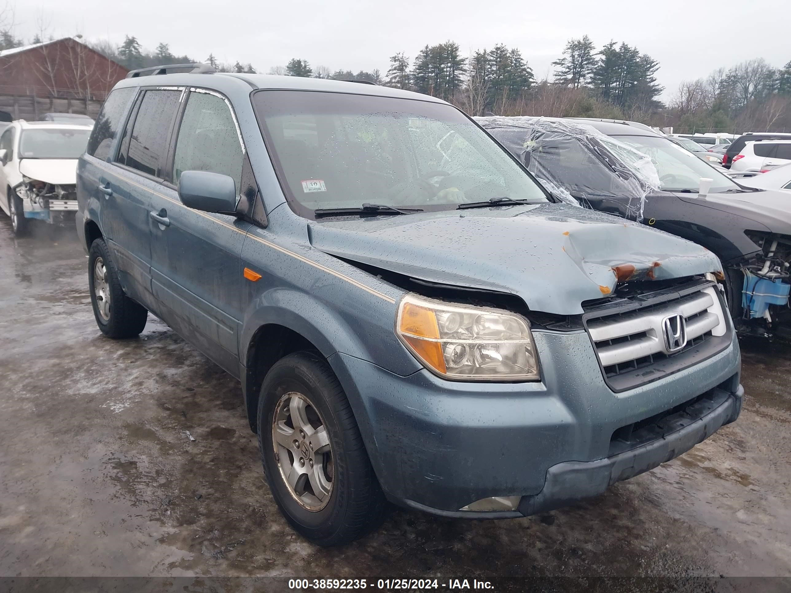 HONDA PILOT 2007 2hkyf18487h518935