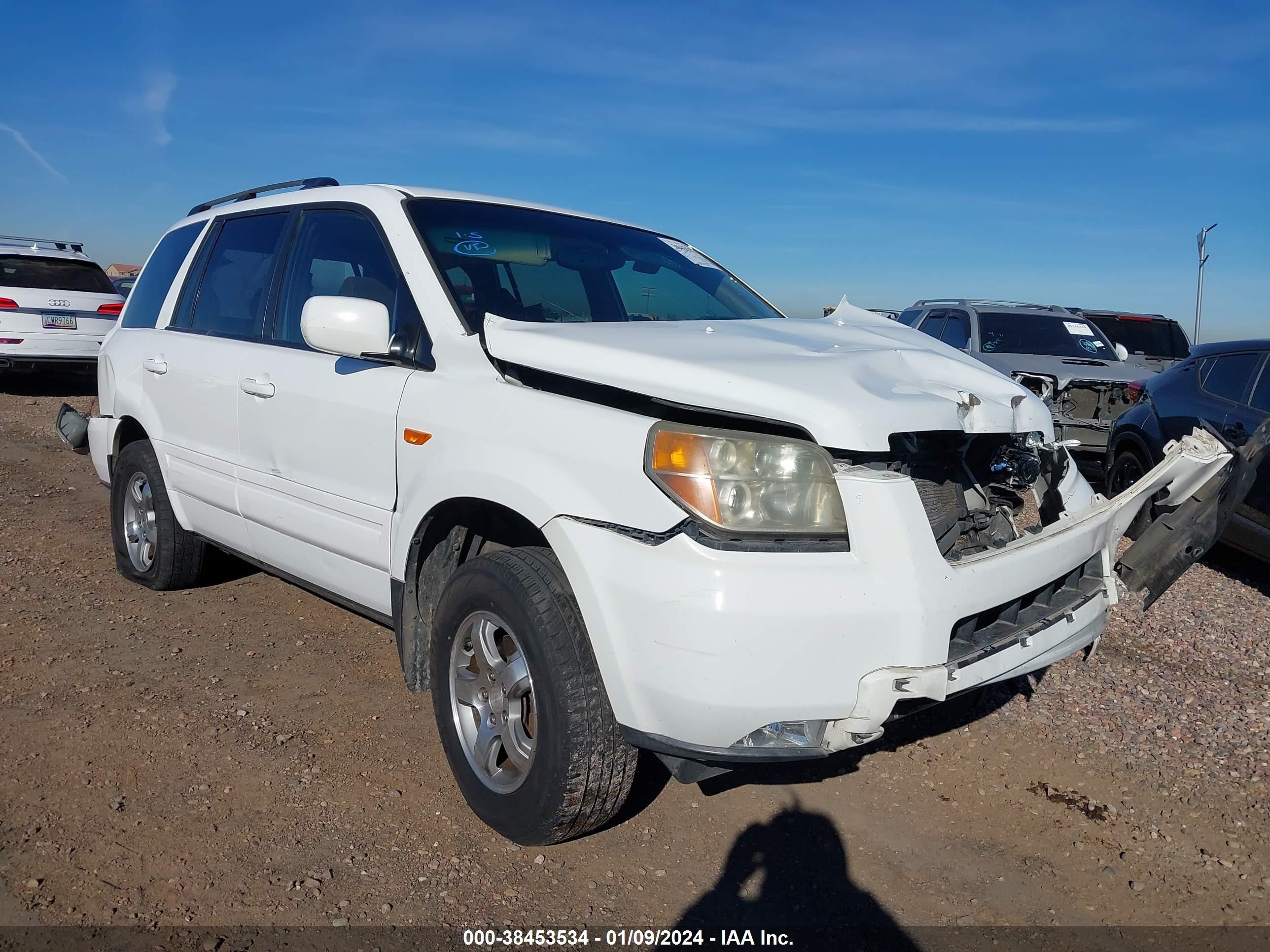 HONDA PILOT 2007 2hkyf18497h540930