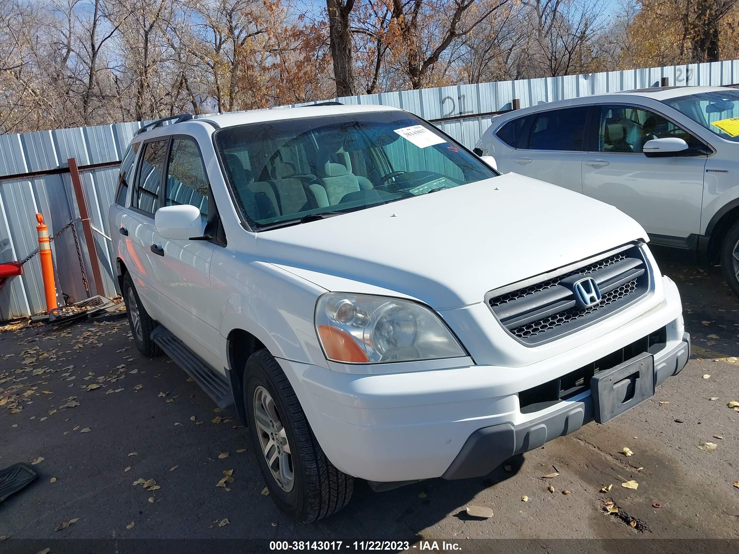 HONDA PILOT 2004 2hkyf184x4h597973