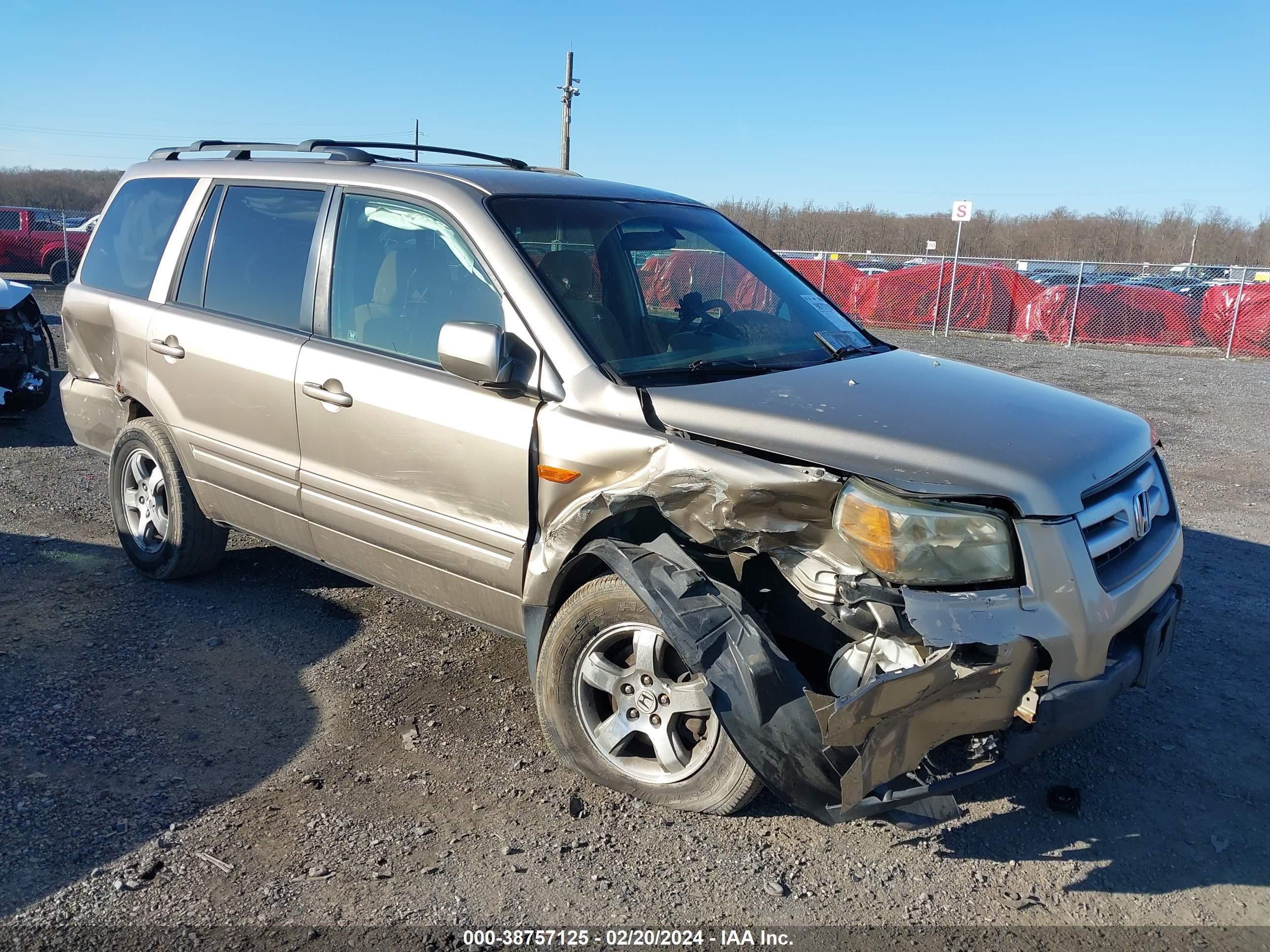 HONDA PILOT 2006 2hkyf184x6h554592