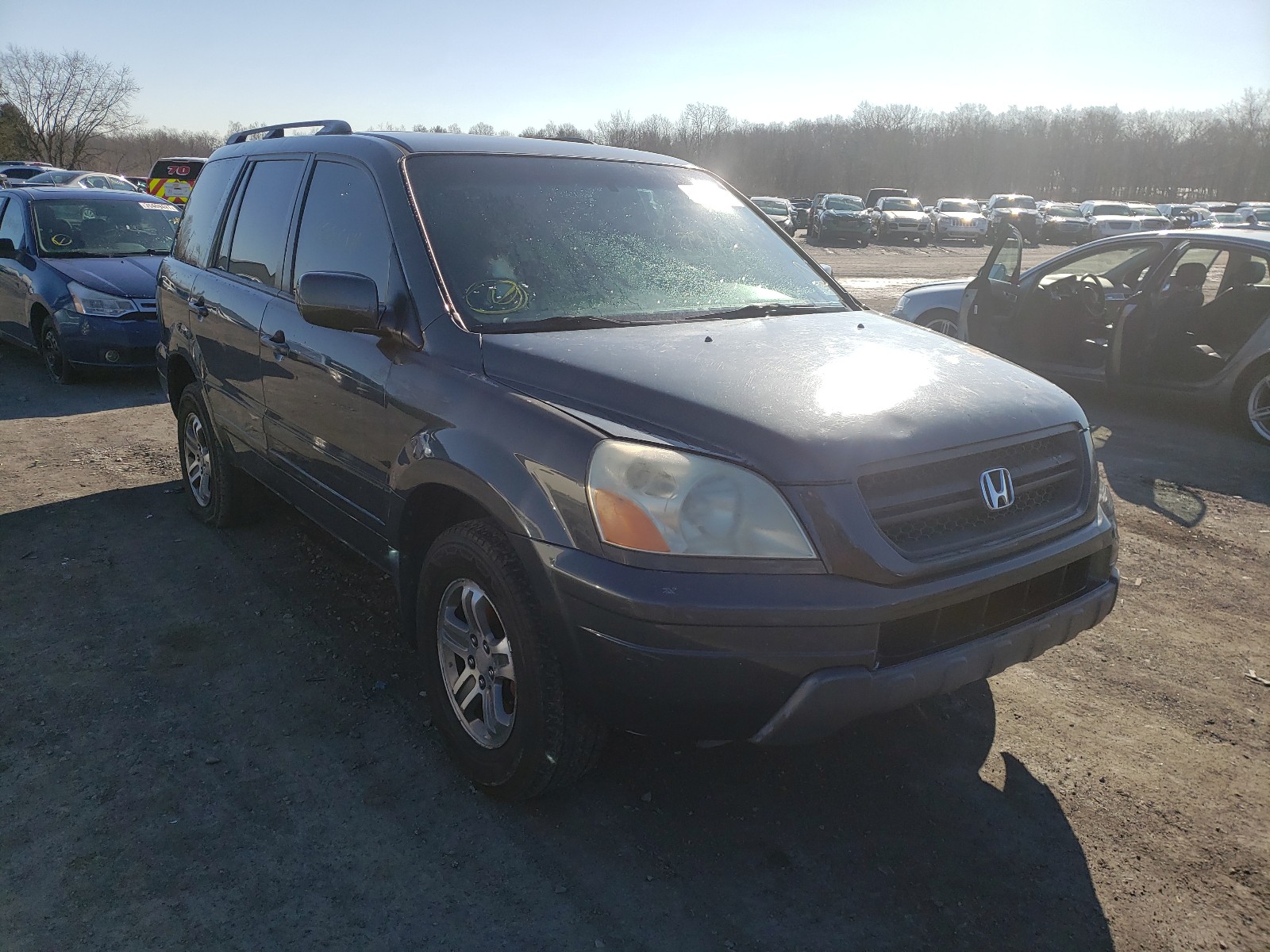 HONDA PILOT EXL 2004 2hkyf18514h509353