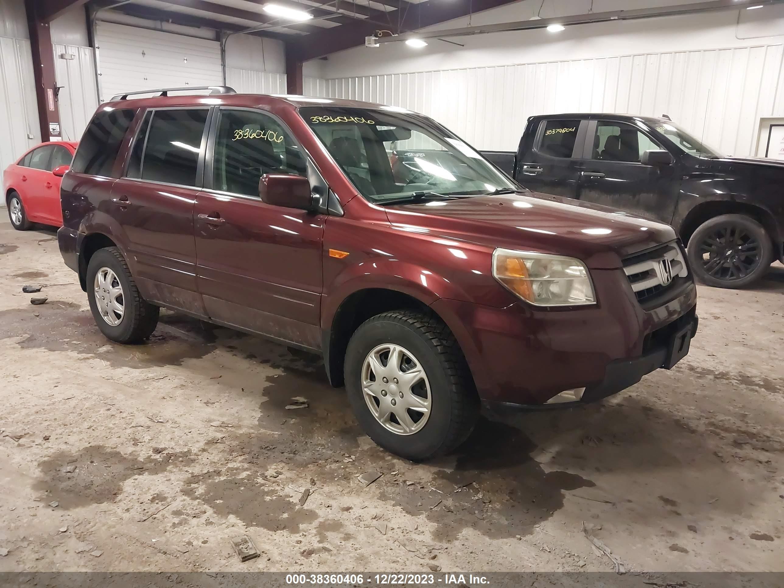 HONDA PILOT 2007 2hkyf18517h513584