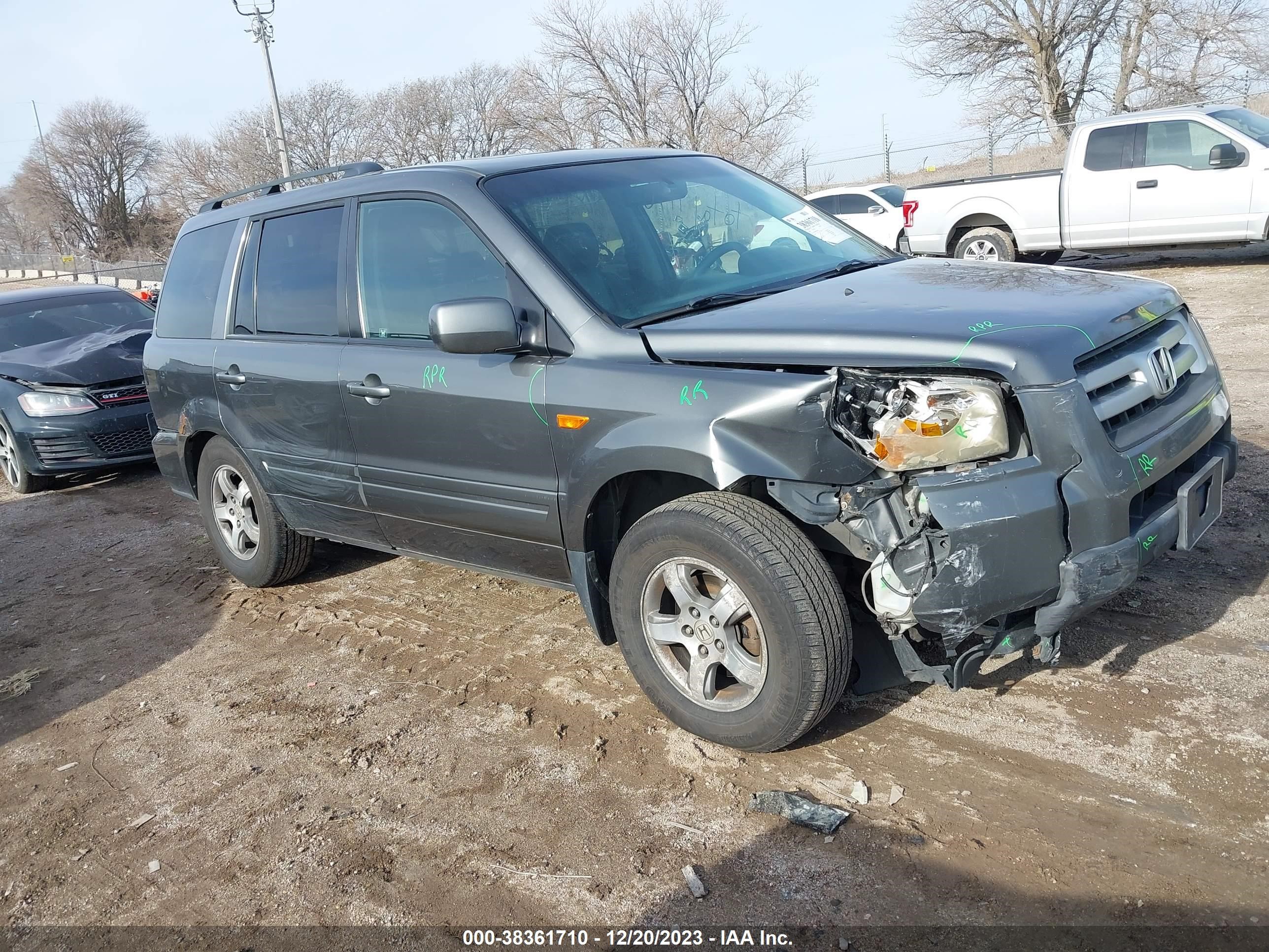 HONDA PILOT 2007 2hkyf18517h532636