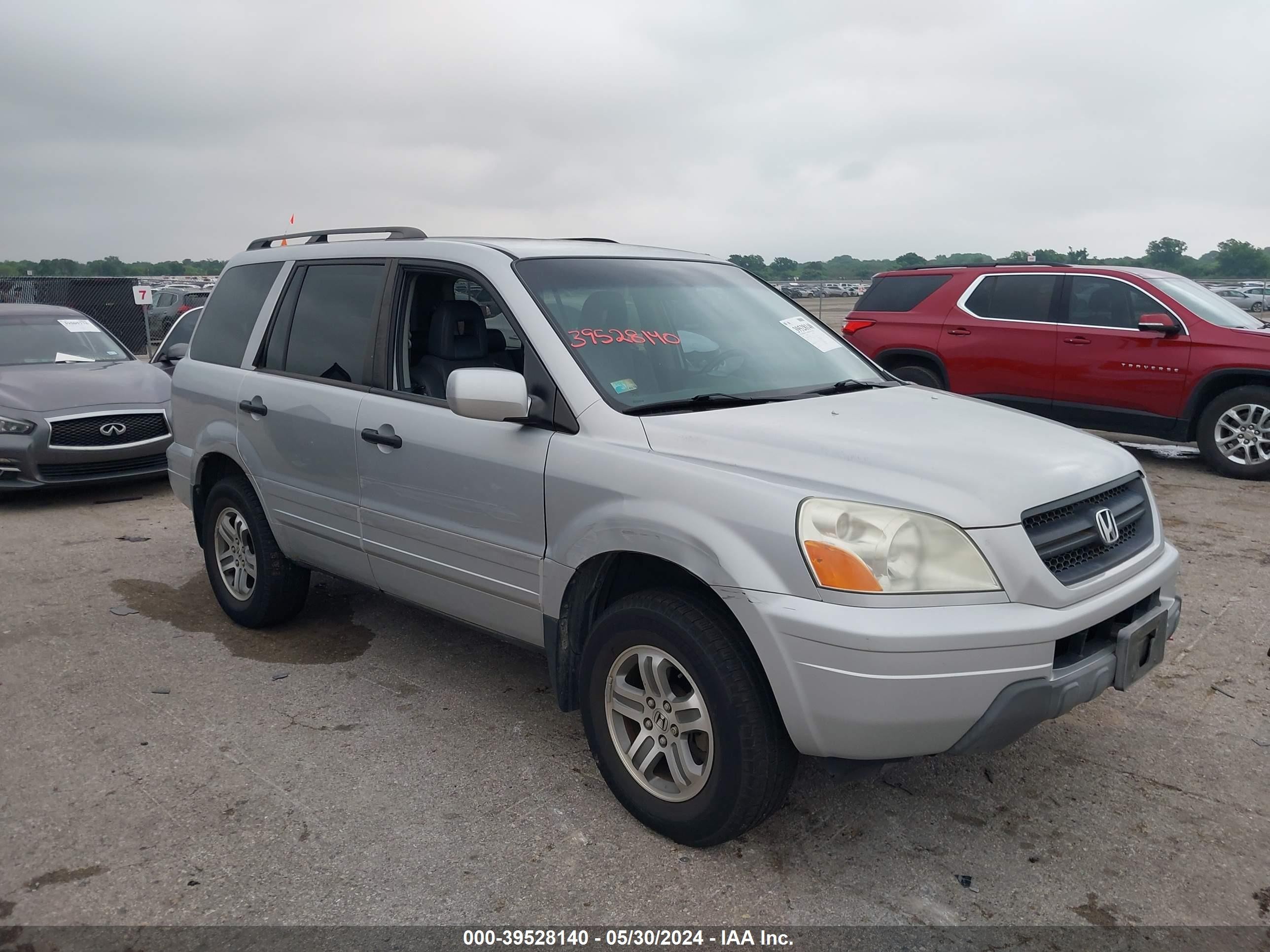 HONDA PILOT EXL 2003 2hkyf18523h513068