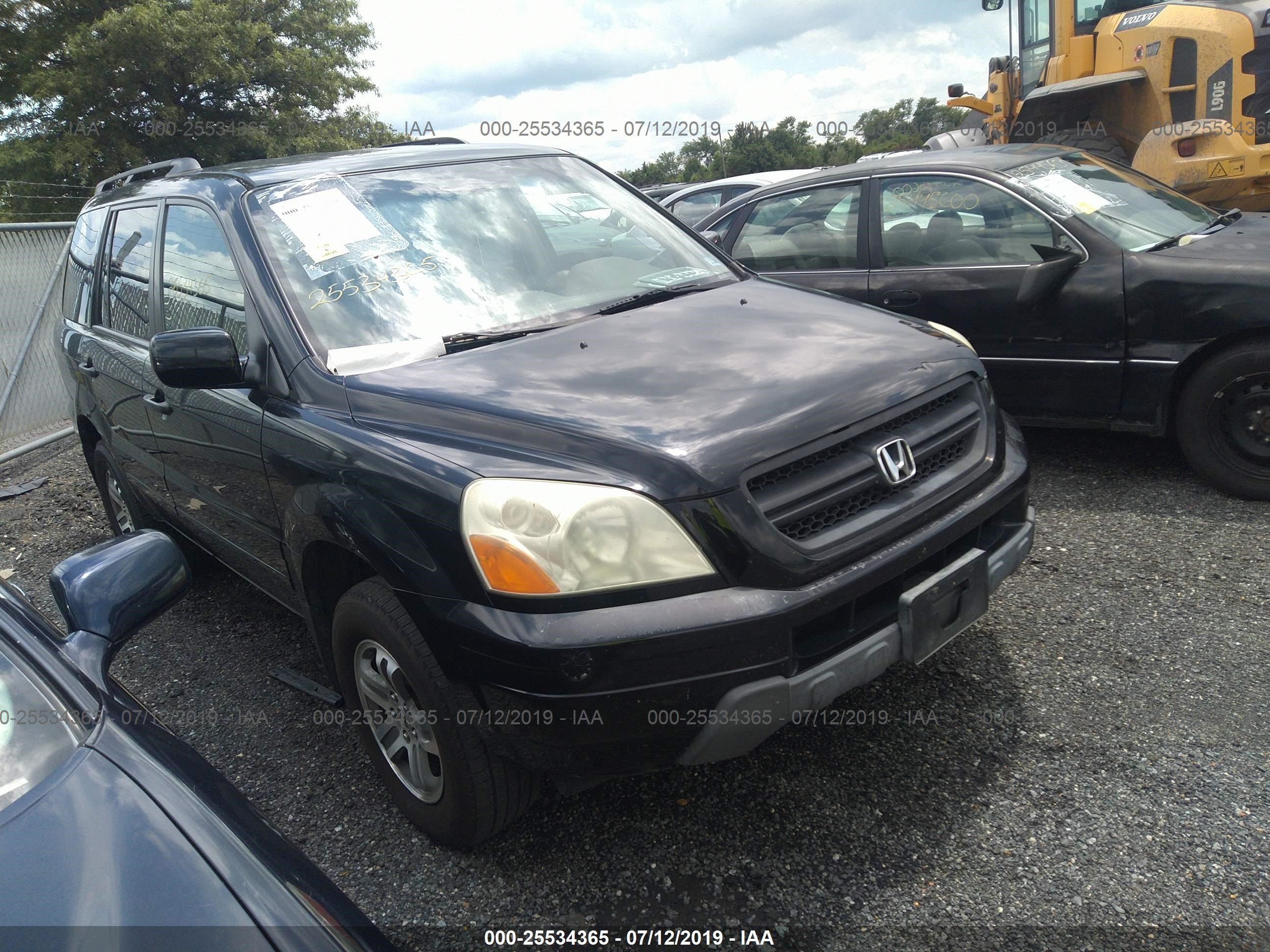 HONDA PILOT 2004 2hkyf18524h546105