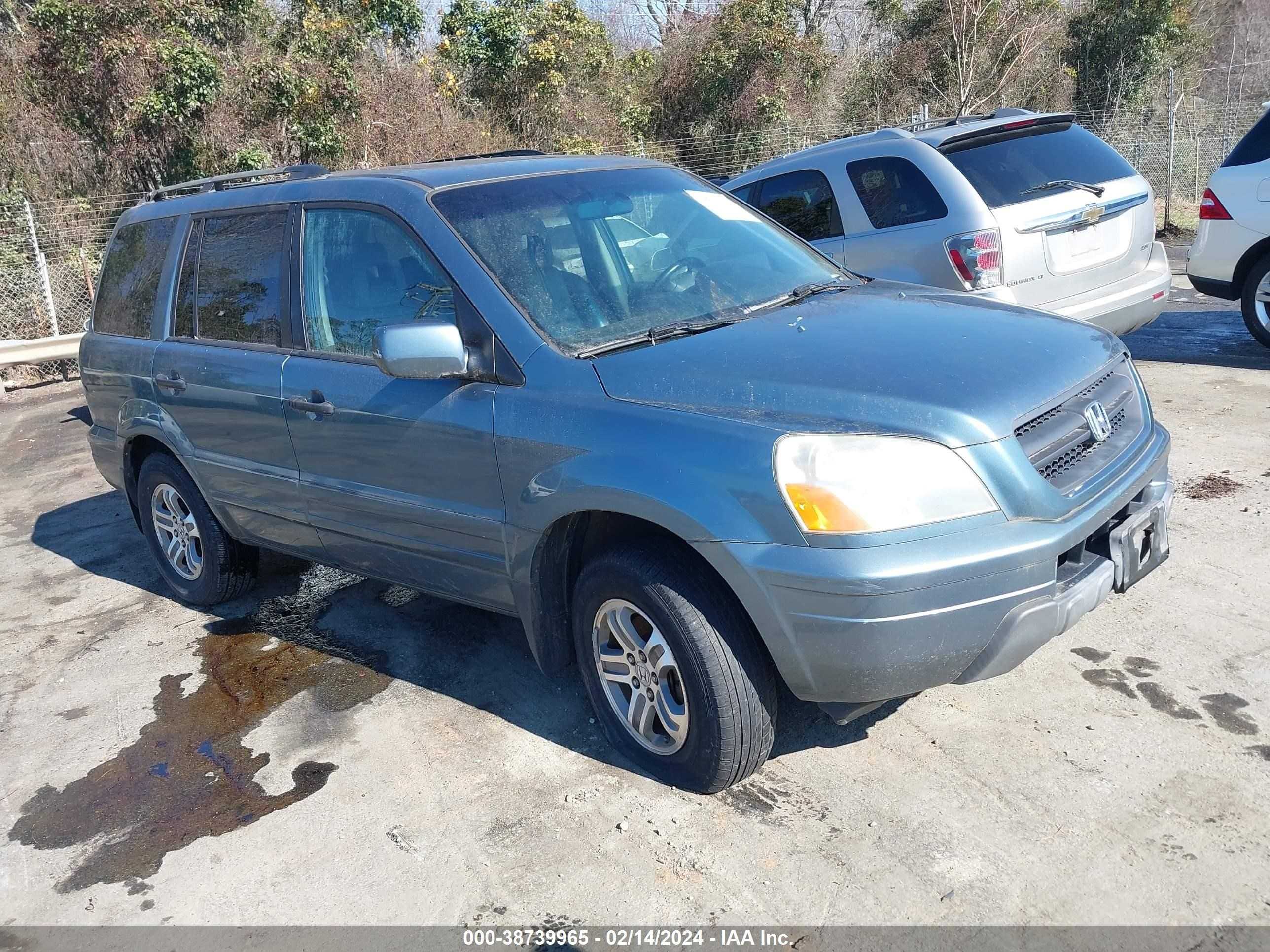 HONDA PILOT 2005 2hkyf18525h515227