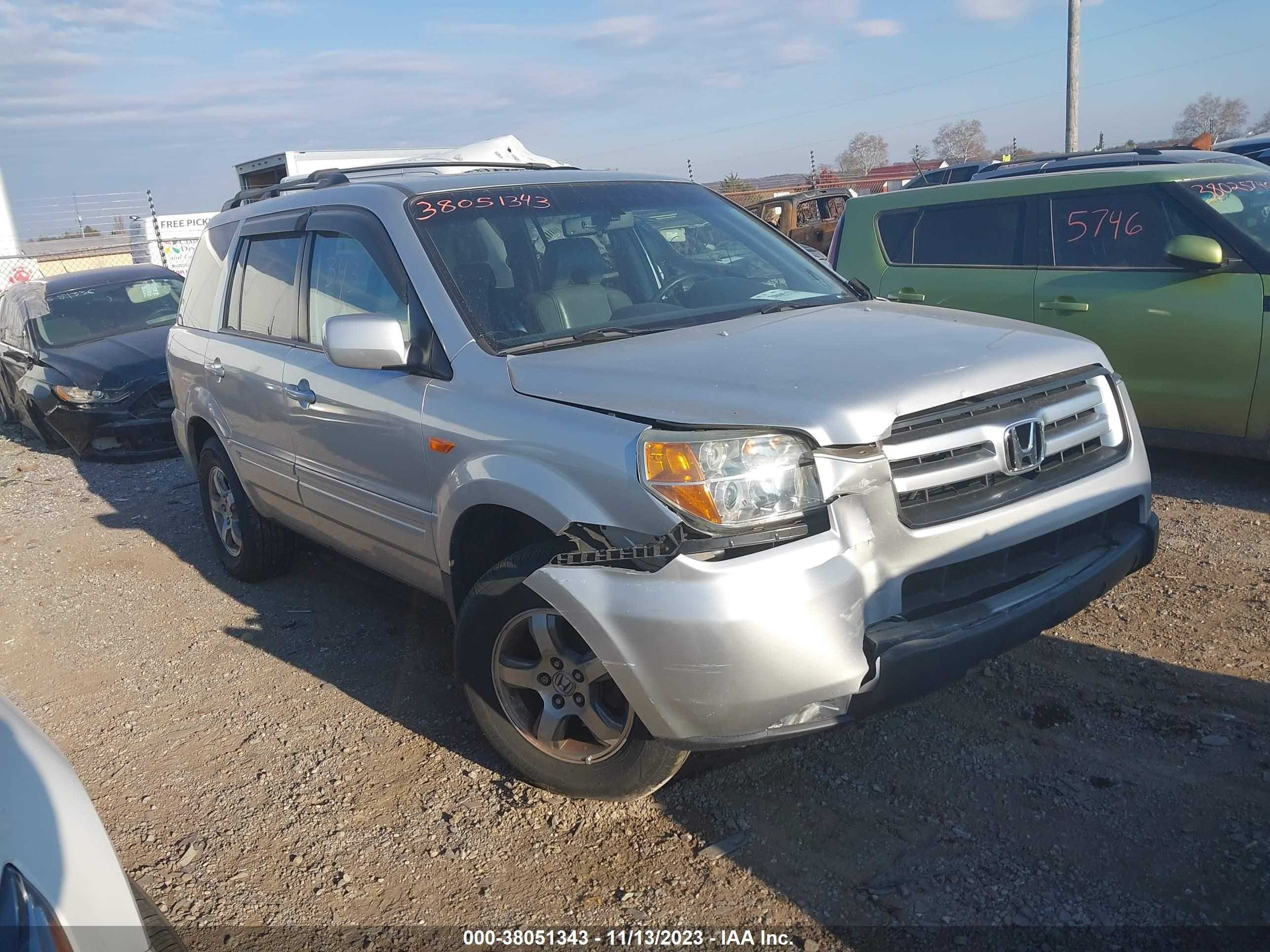 HONDA PILOT 2006 2hkyf18526h507274