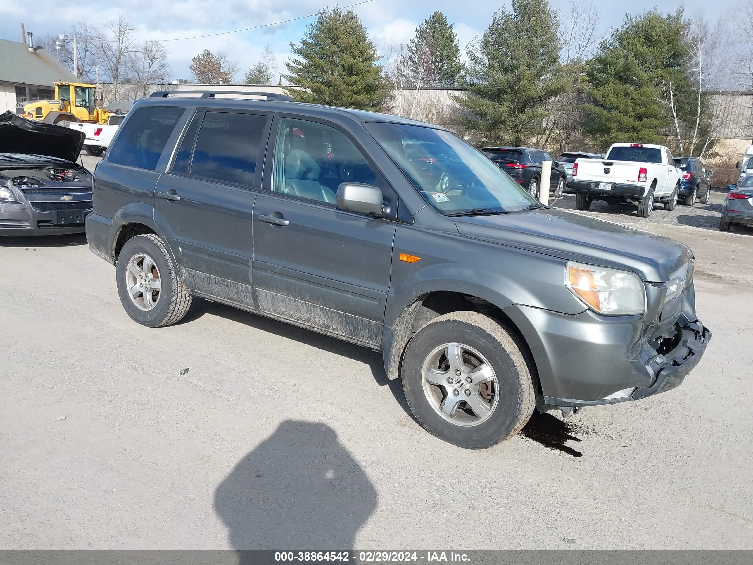 HONDA PILOT 2007 2hkyf18537h500156