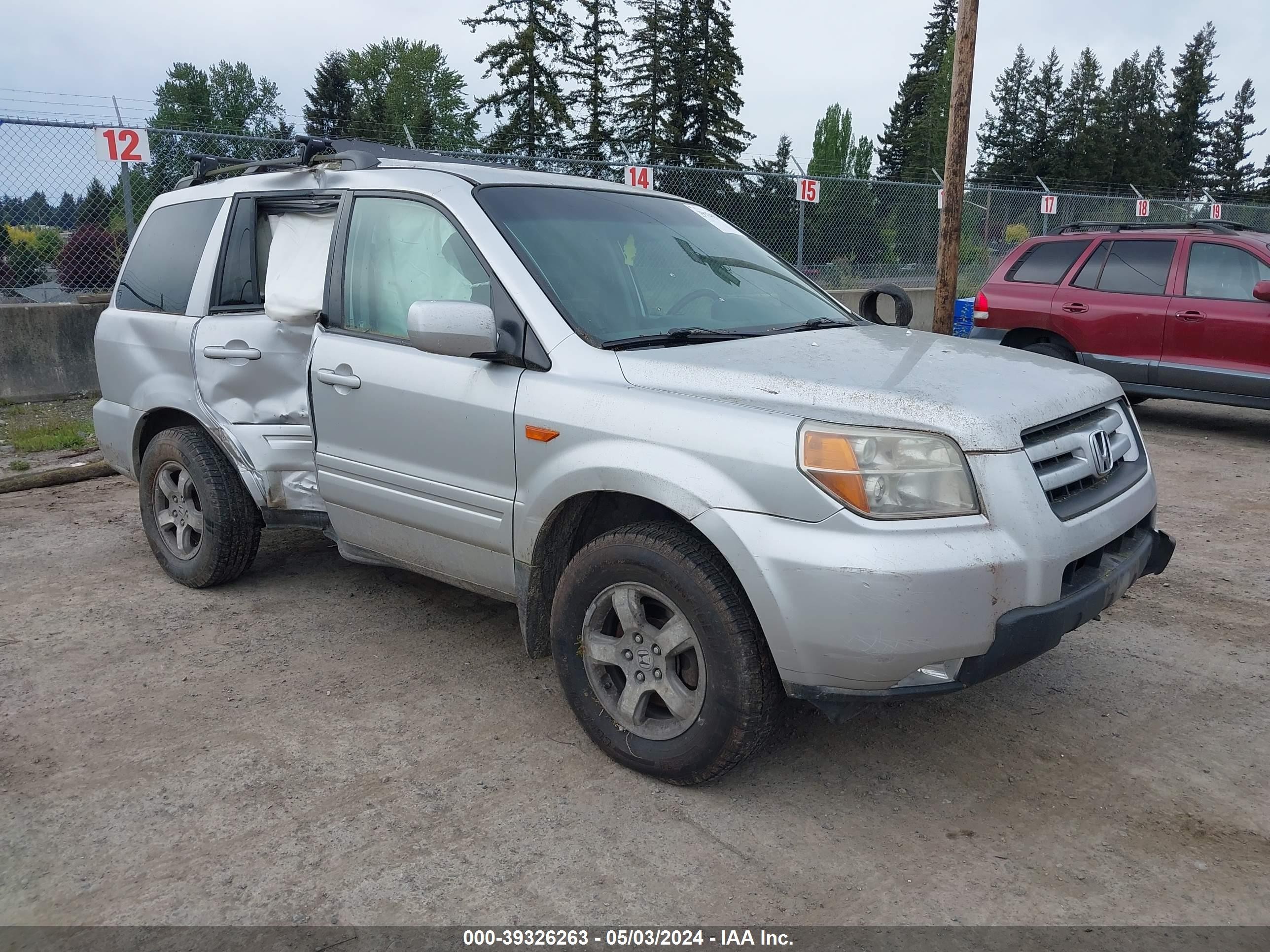 HONDA PILOT 2007 2hkyf18537h507656