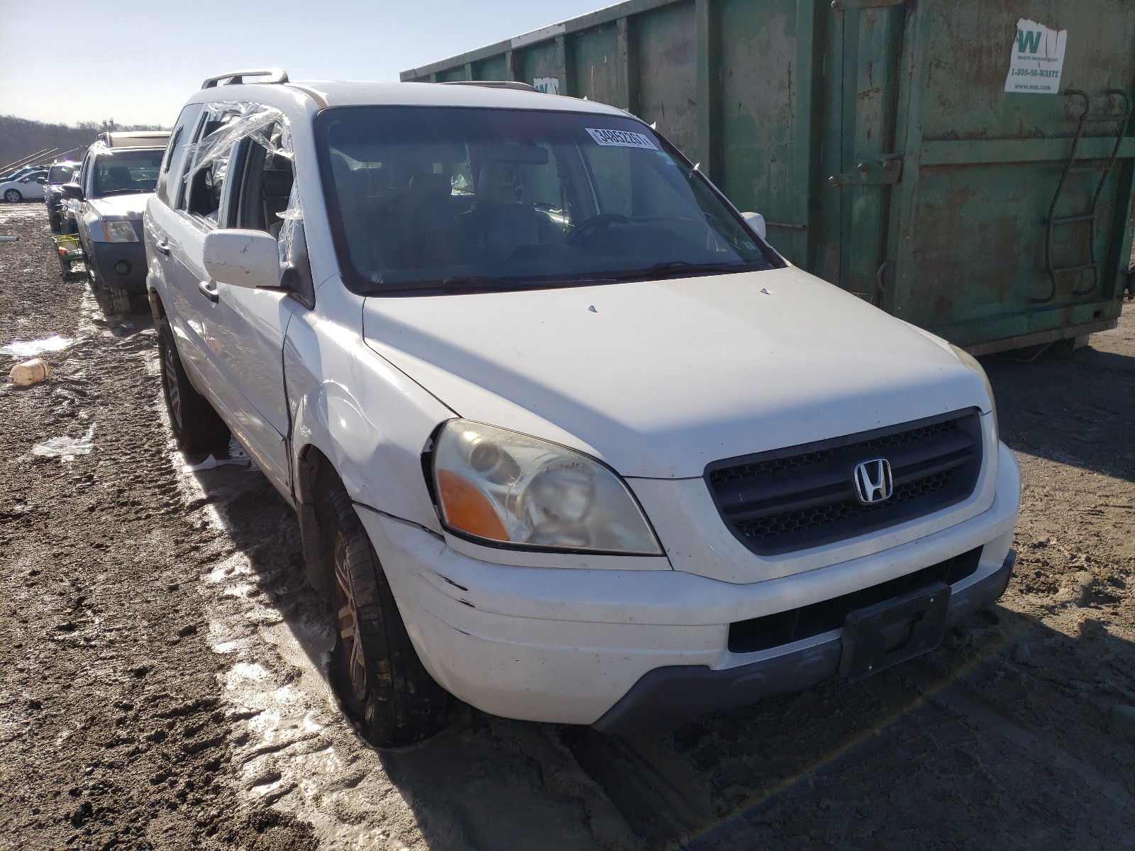 HONDA PILOT EXL 2003 2hkyf18543h529921