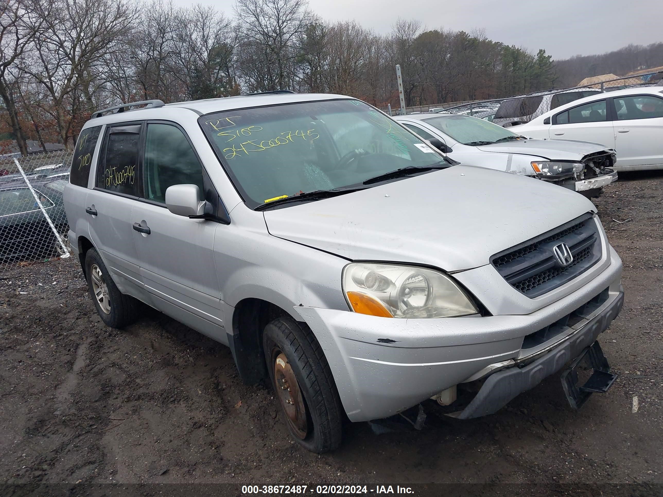 HONDA PILOT 2003 2hkyf18543h574616