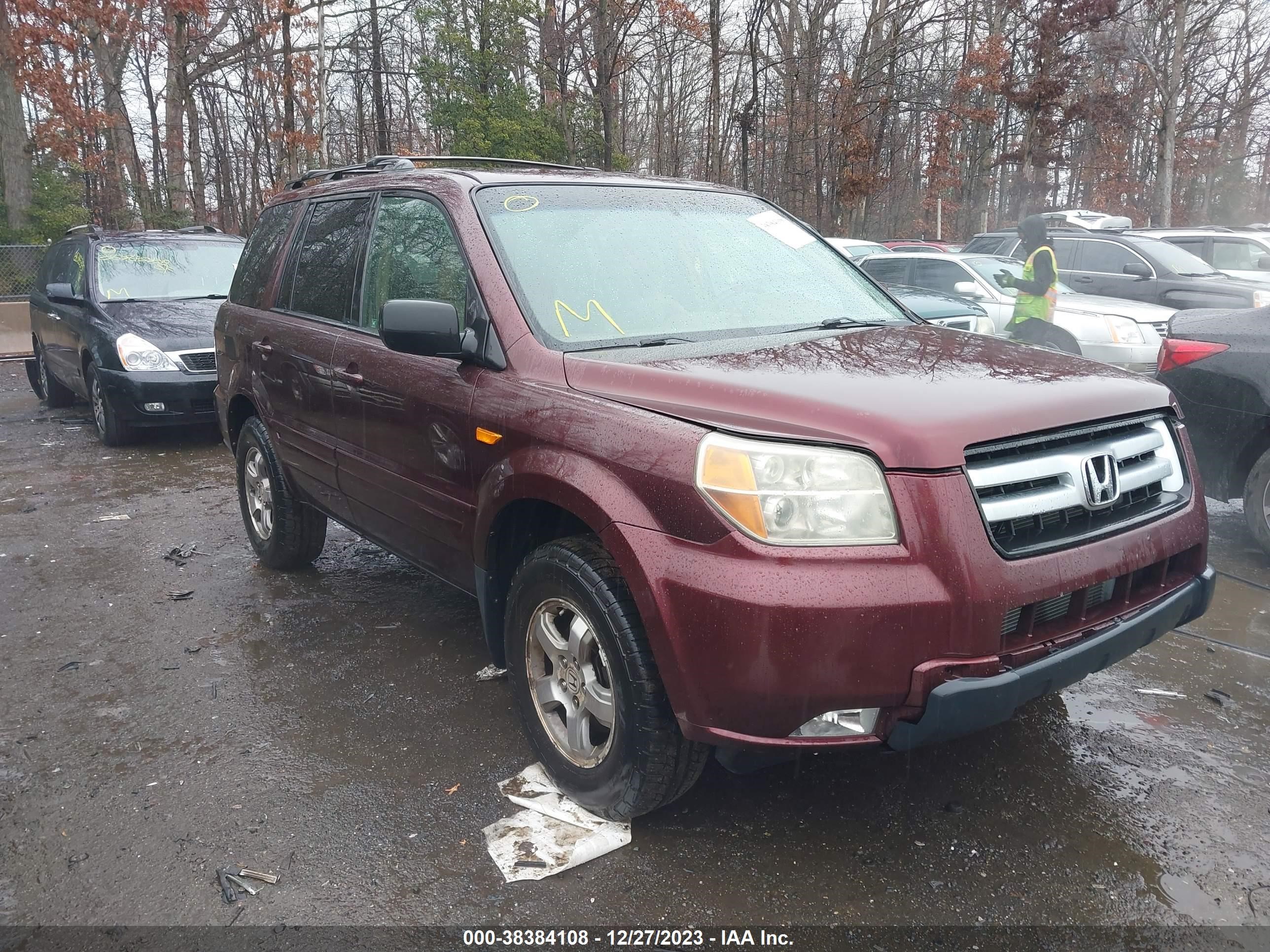 HONDA PILOT 2007 2hkyf18547h540438