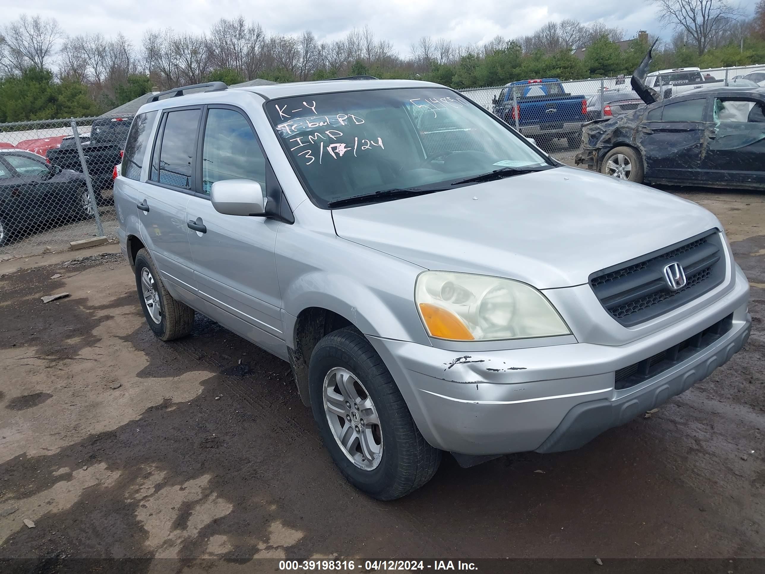 HONDA PILOT 2005 2hkyf18555h514850