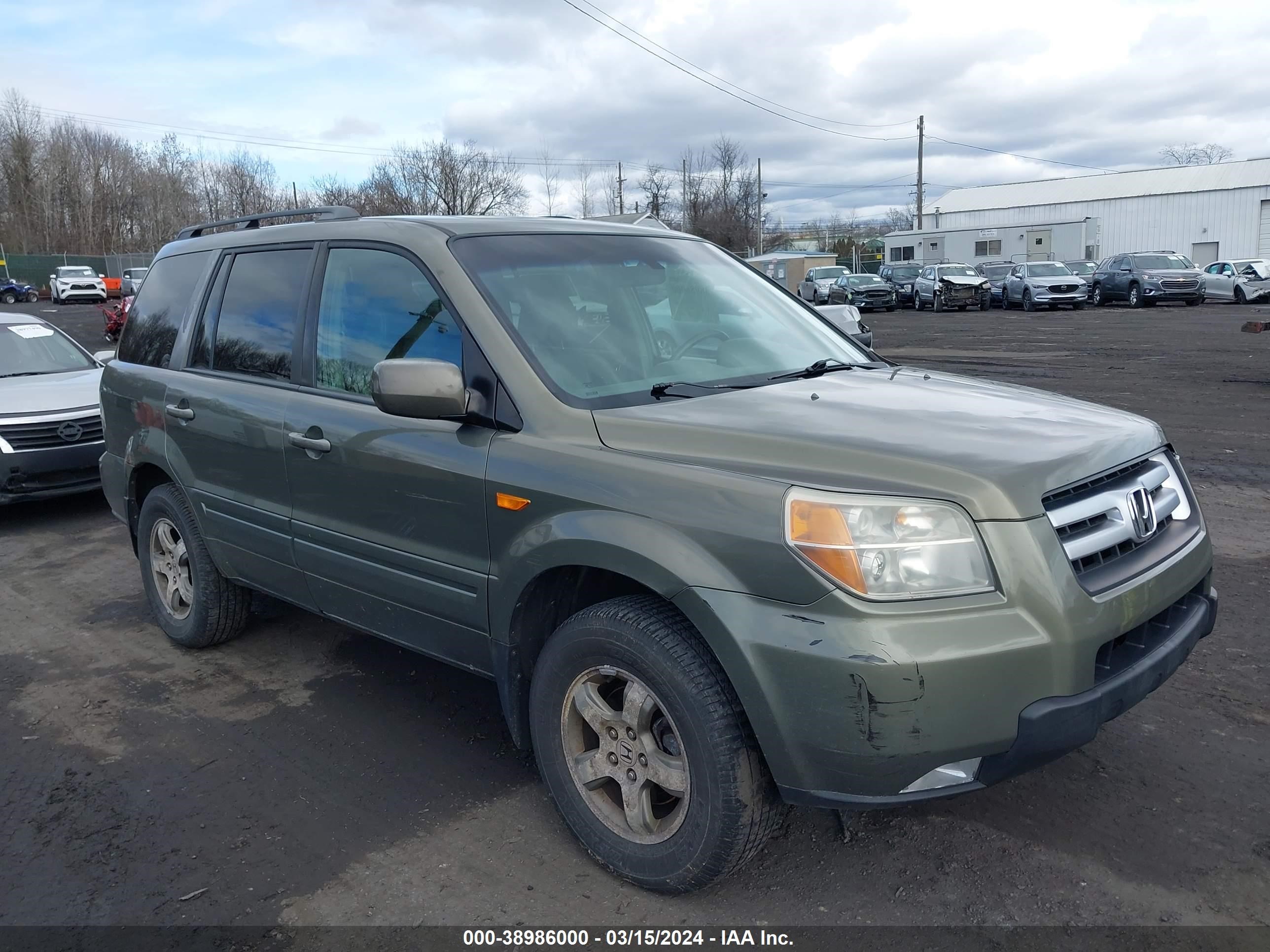 HONDA PILOT 2007 2hkyf18557h537158