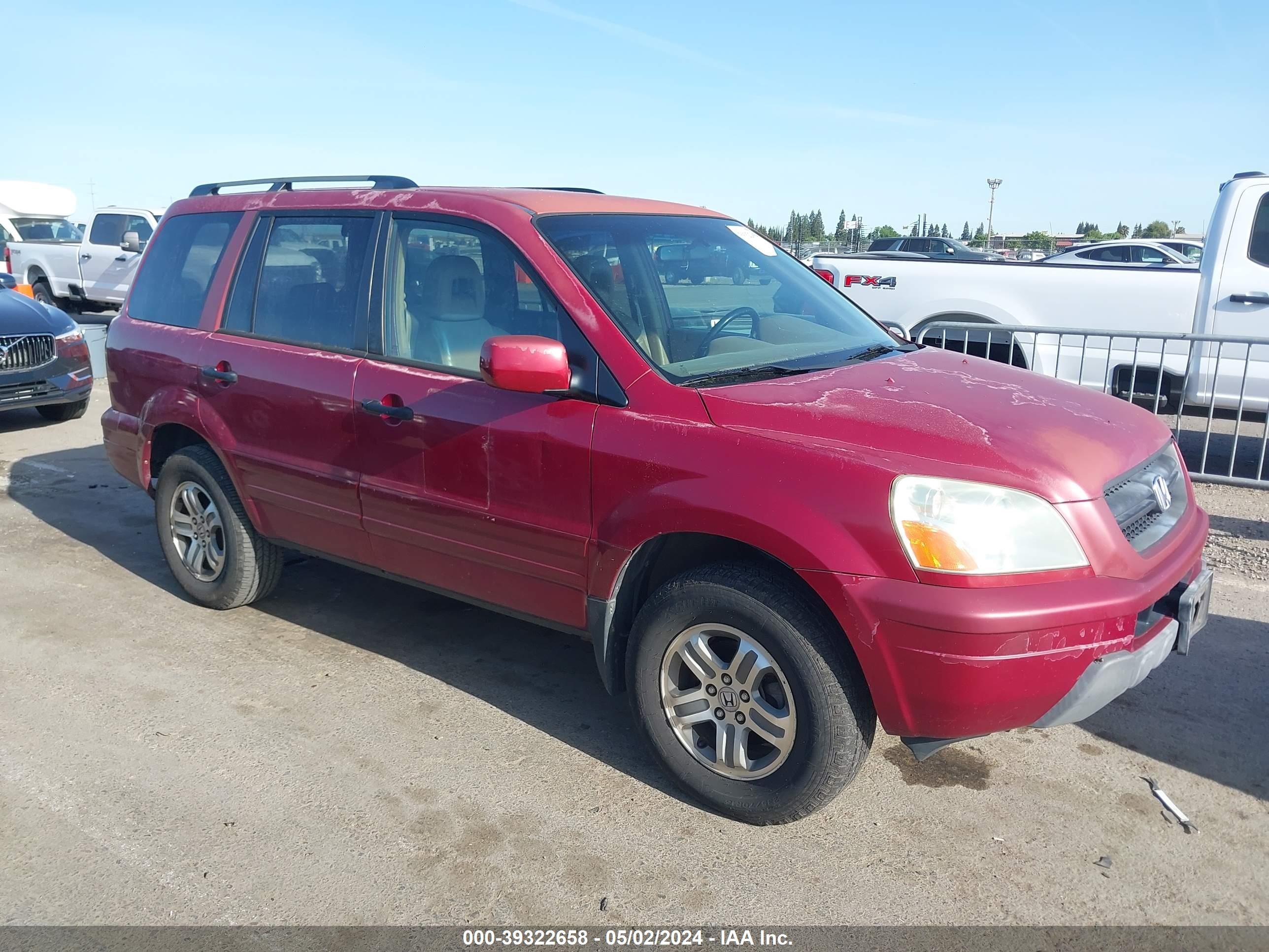 HONDA PILOT 2004 2hkyf18564h579866