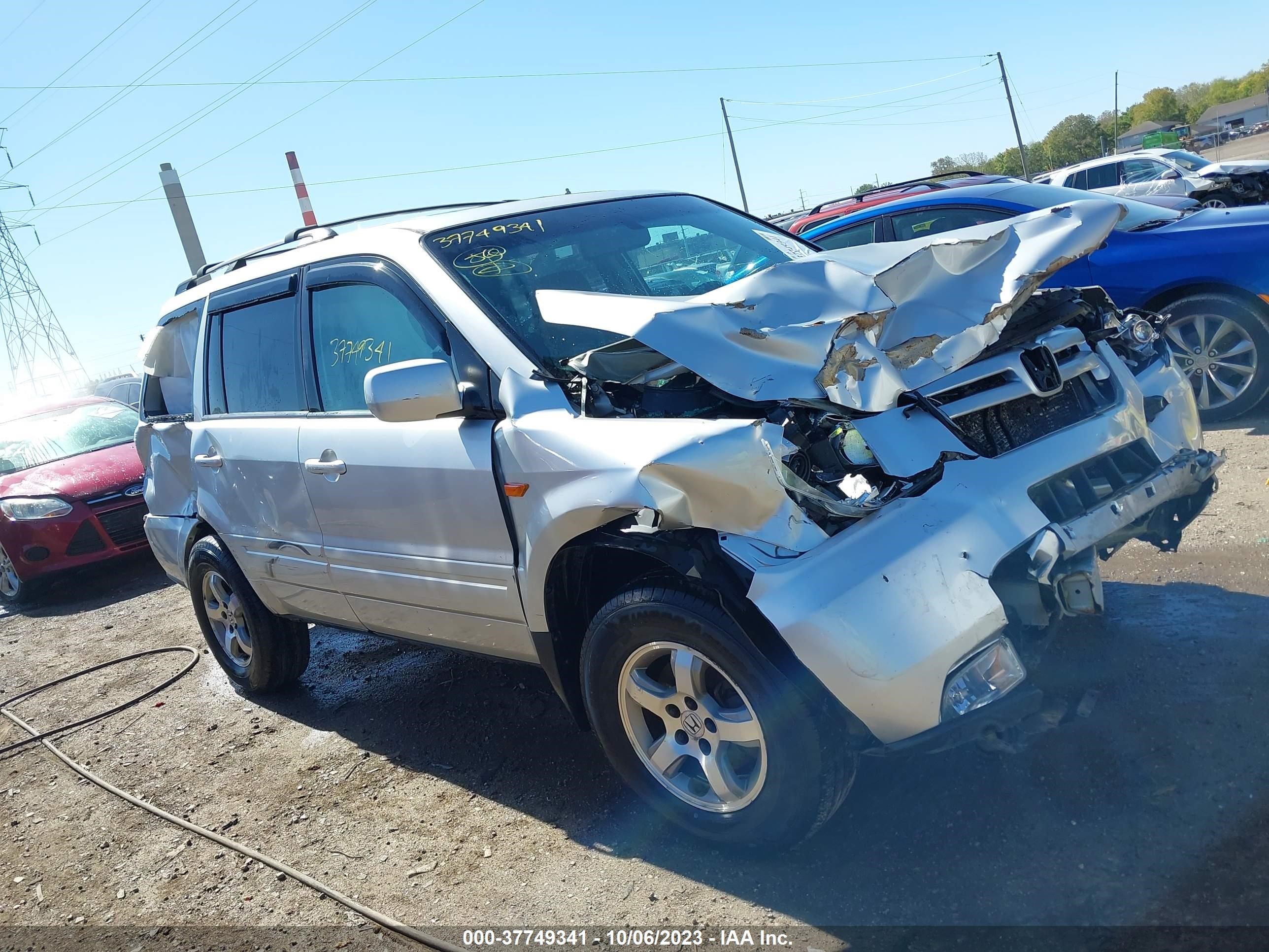 HONDA PILOT 2006 2hkyf18566h505611