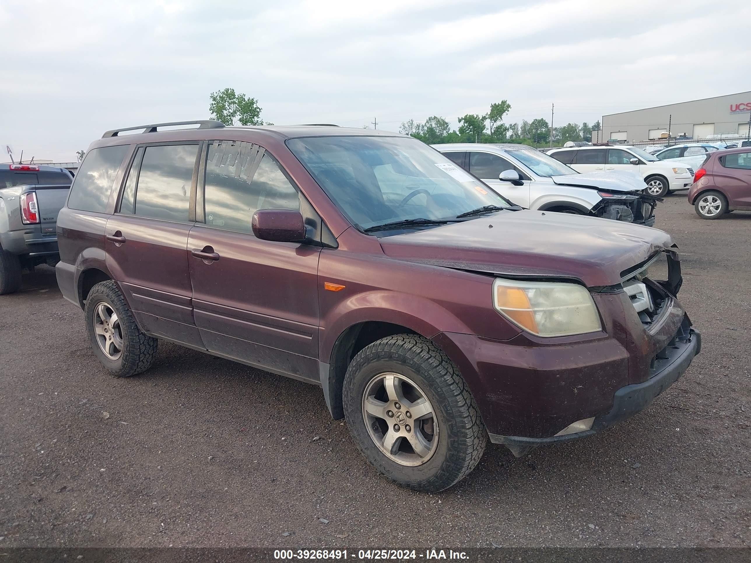 HONDA PILOT 2007 2hkyf18567h501611