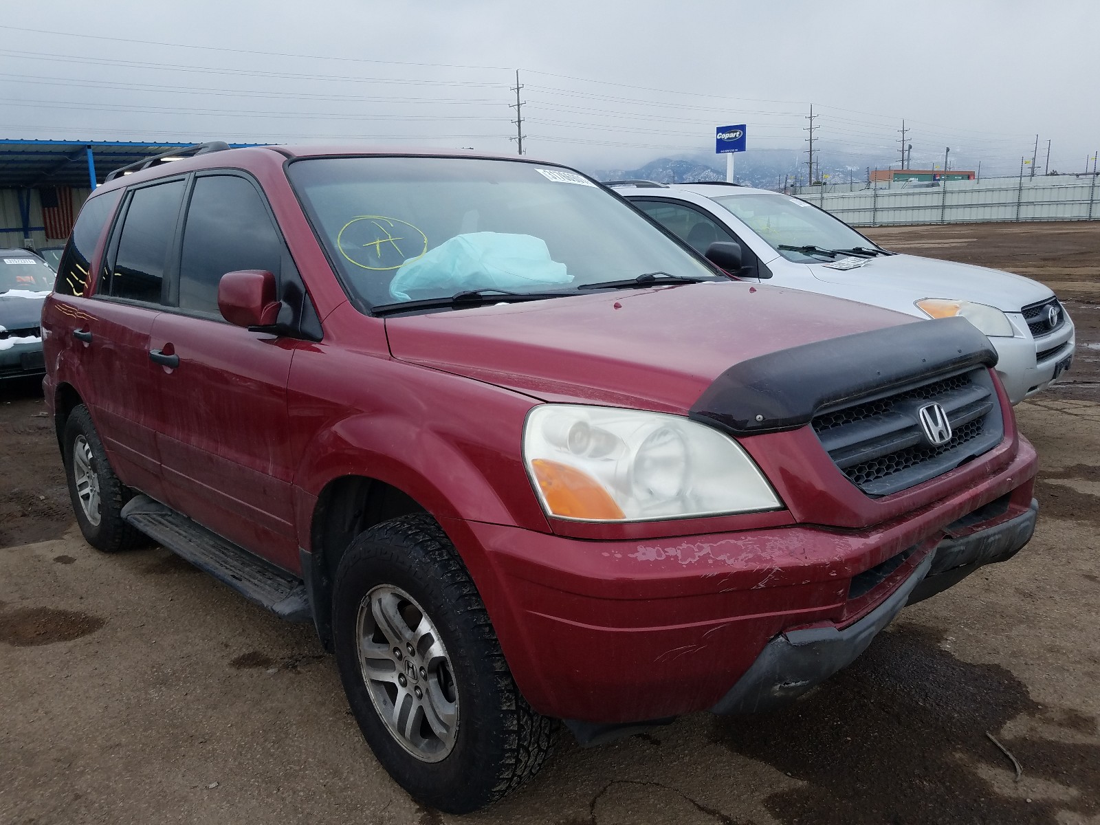 HONDA PILOT EXL 2003 2hkyf18573h531470