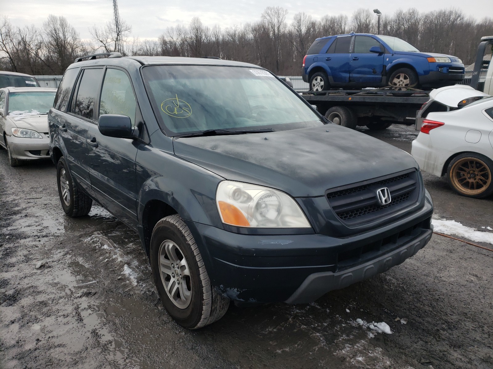 HONDA PILOT EXL 2003 2hkyf18573h607446