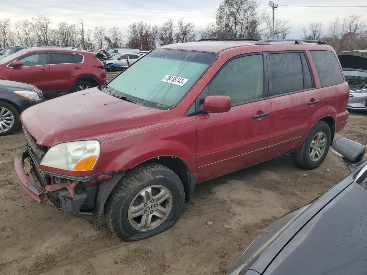 HONDA PILOT 2004 2hkyf18574h513648