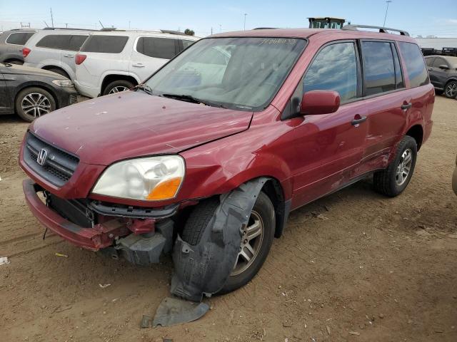 HONDA PILOT EXL 2004 2hkyf18574h607335