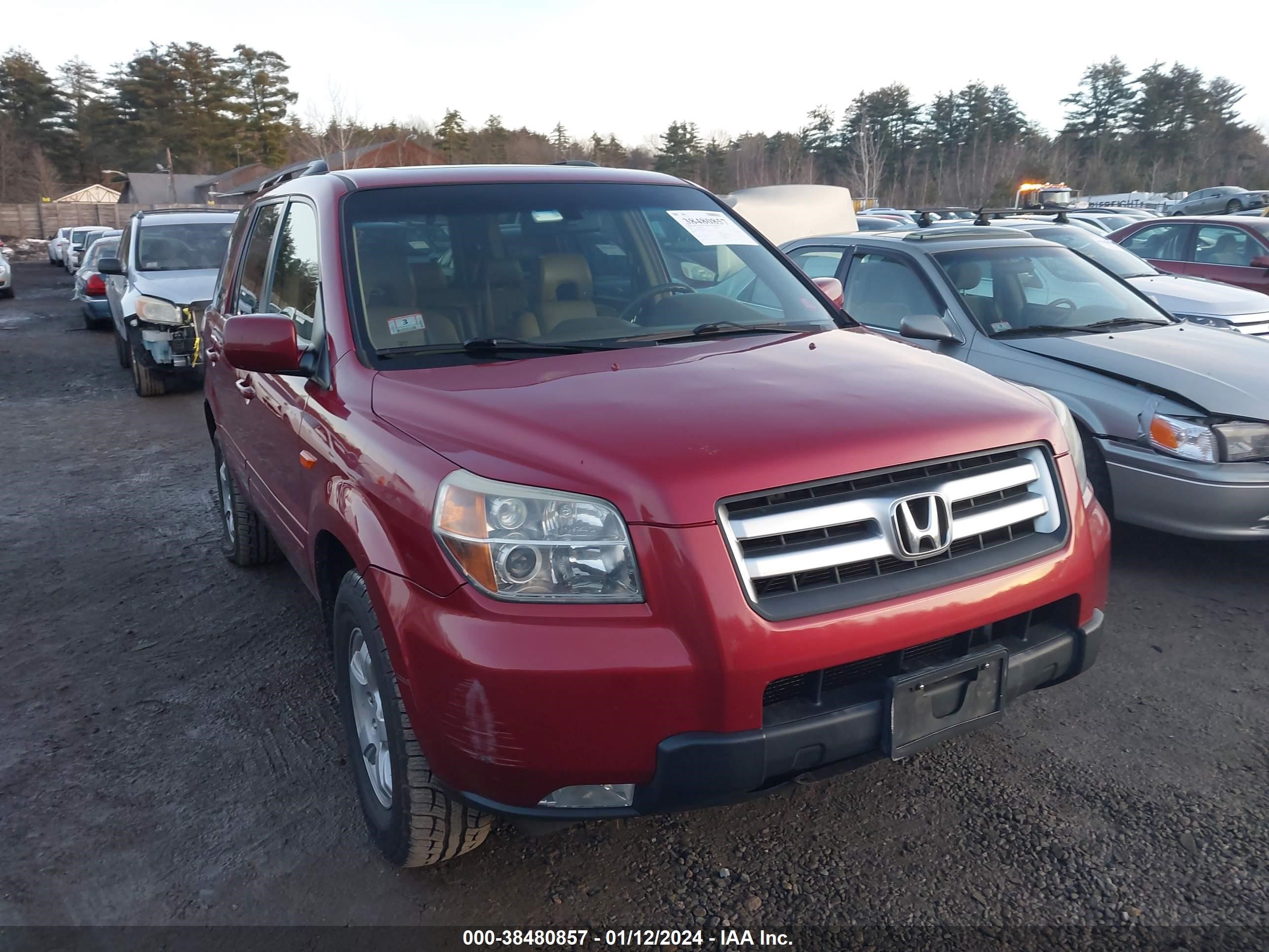 HONDA PILOT 2006 2hkyf18576h520201