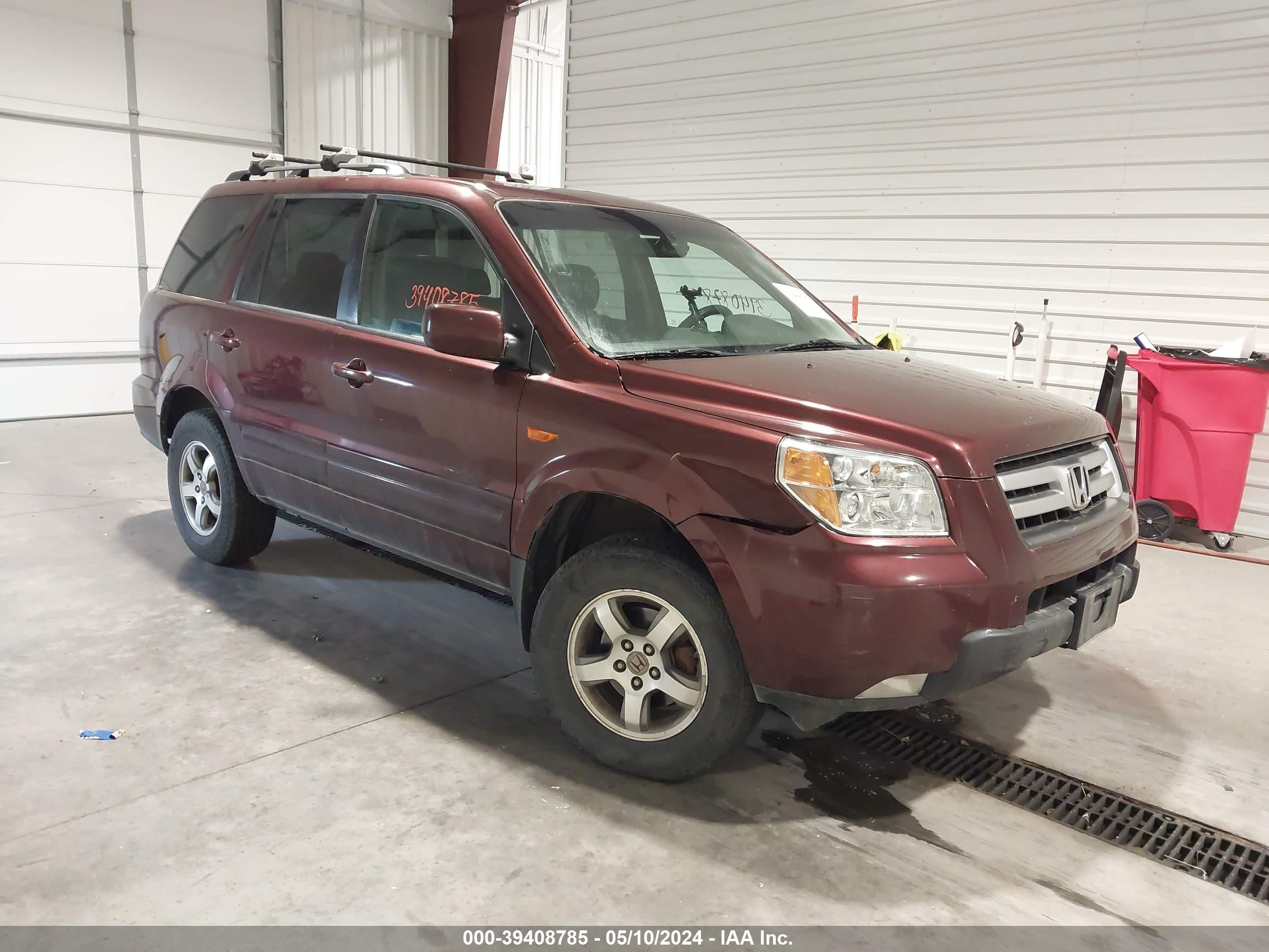 HONDA PILOT 2007 2hkyf18577h506252