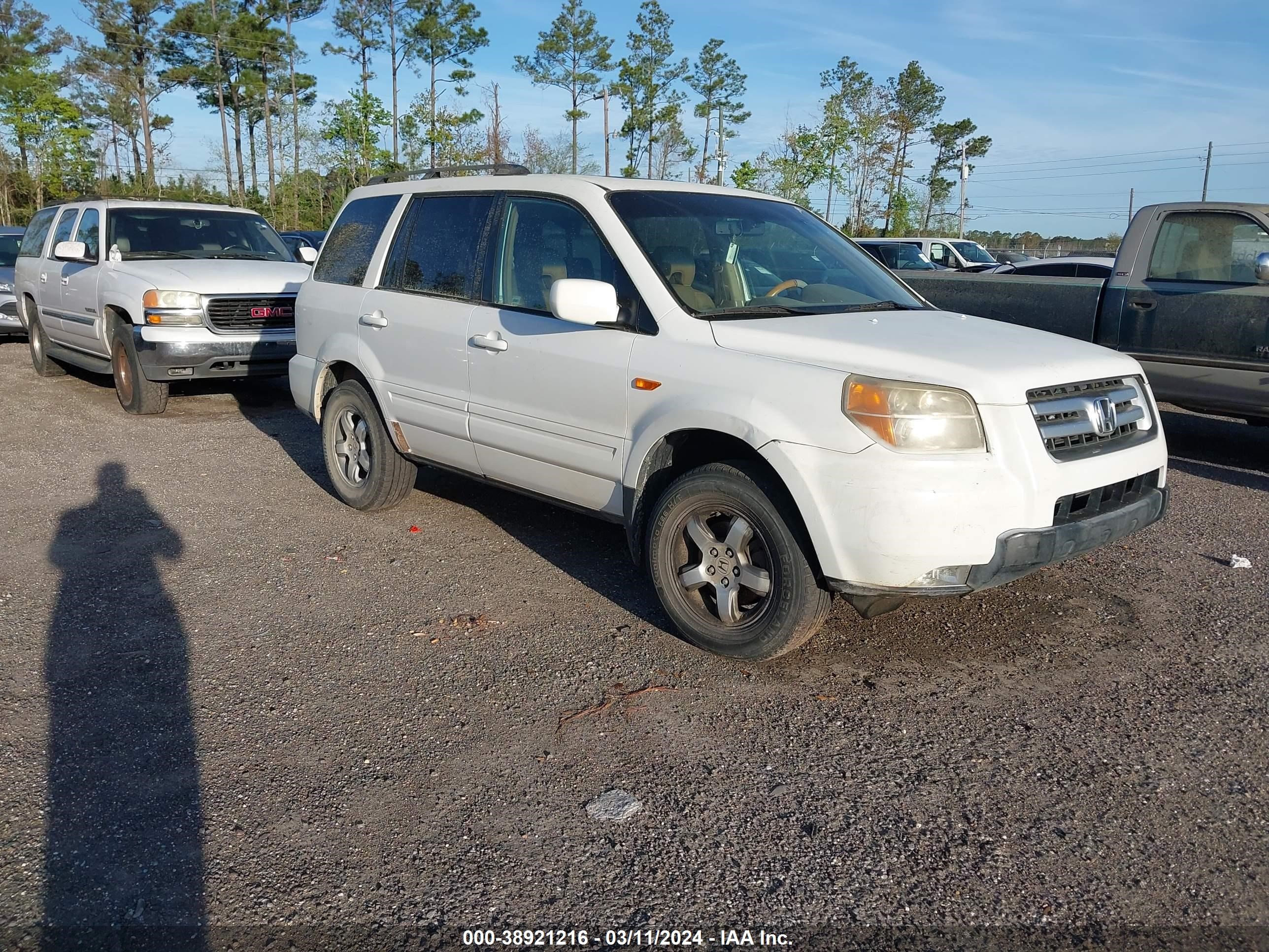 HONDA PILOT 2007 2hkyf18577h515050