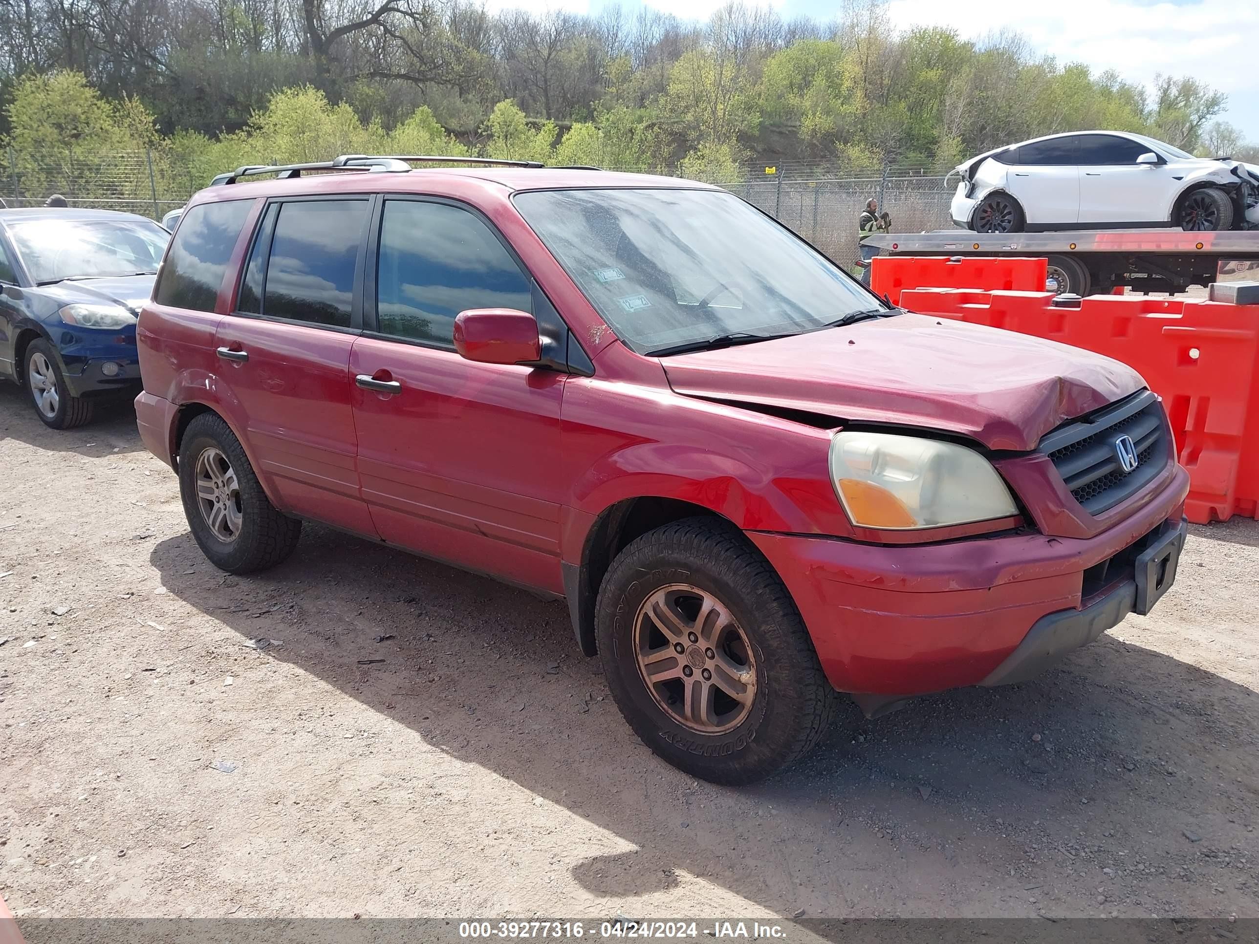 HONDA PILOT 2003 2hkyf18583h618584