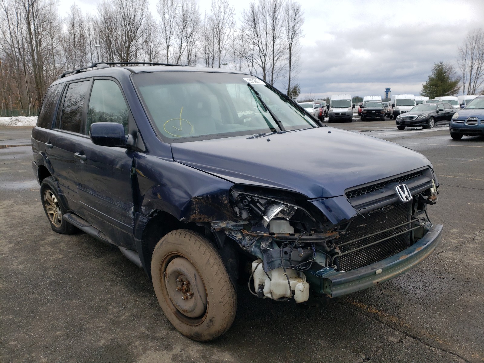 HONDA PILOT EXL 2004 2hkyf18584h551017