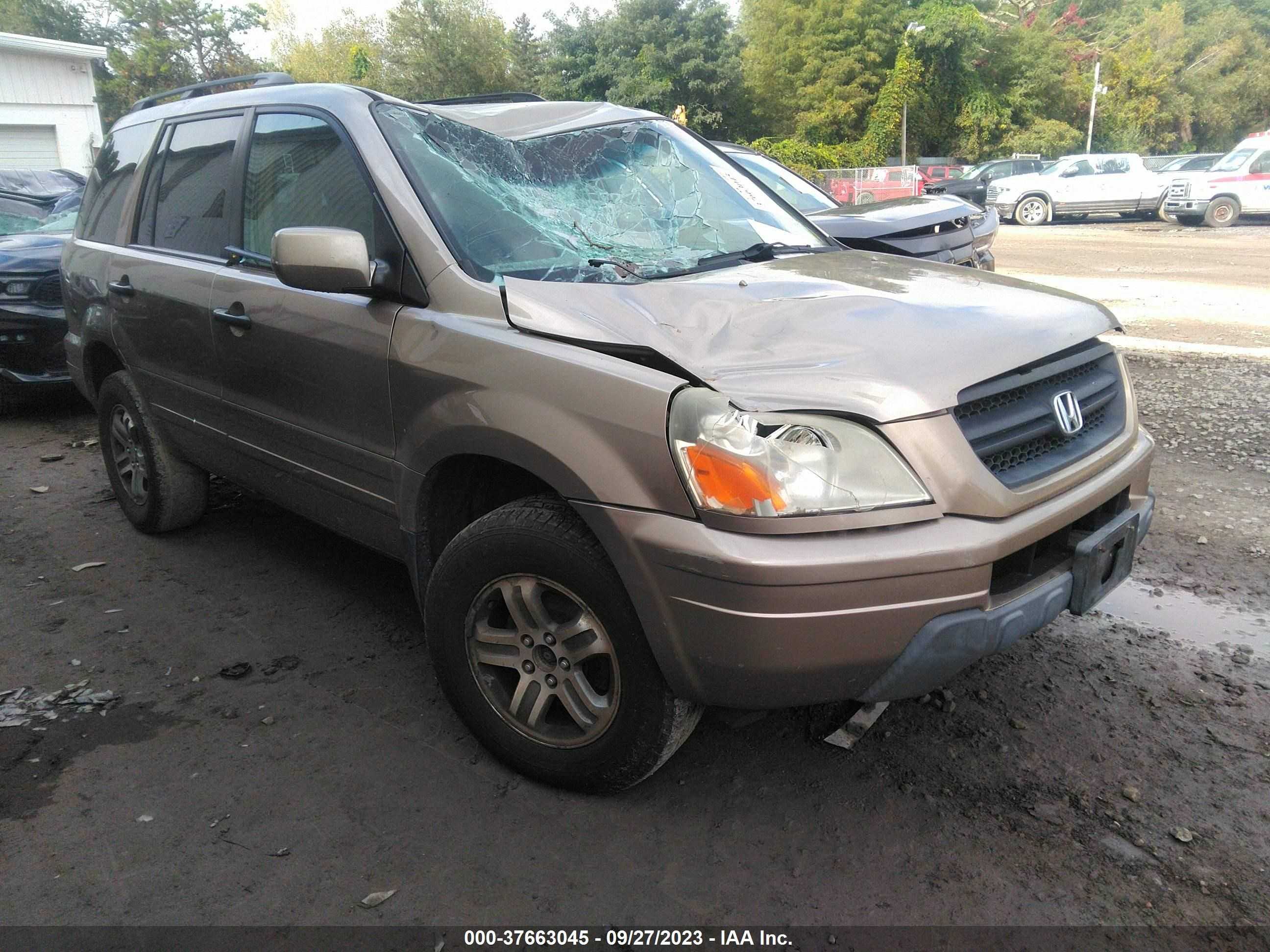 HONDA PILOT 2004 2hkyf18584h578329