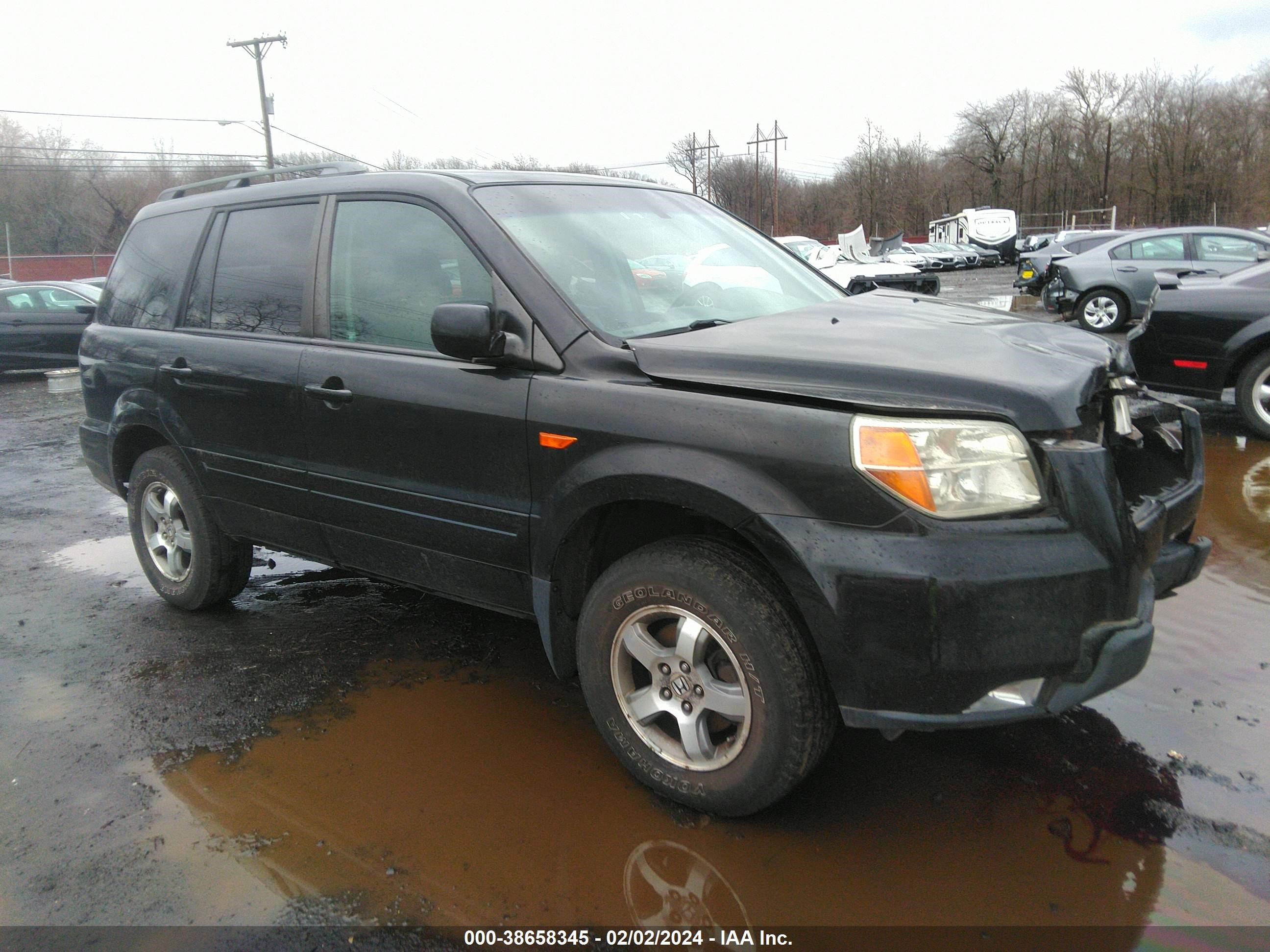 HONDA PILOT 2006 2hkyf18586h536844