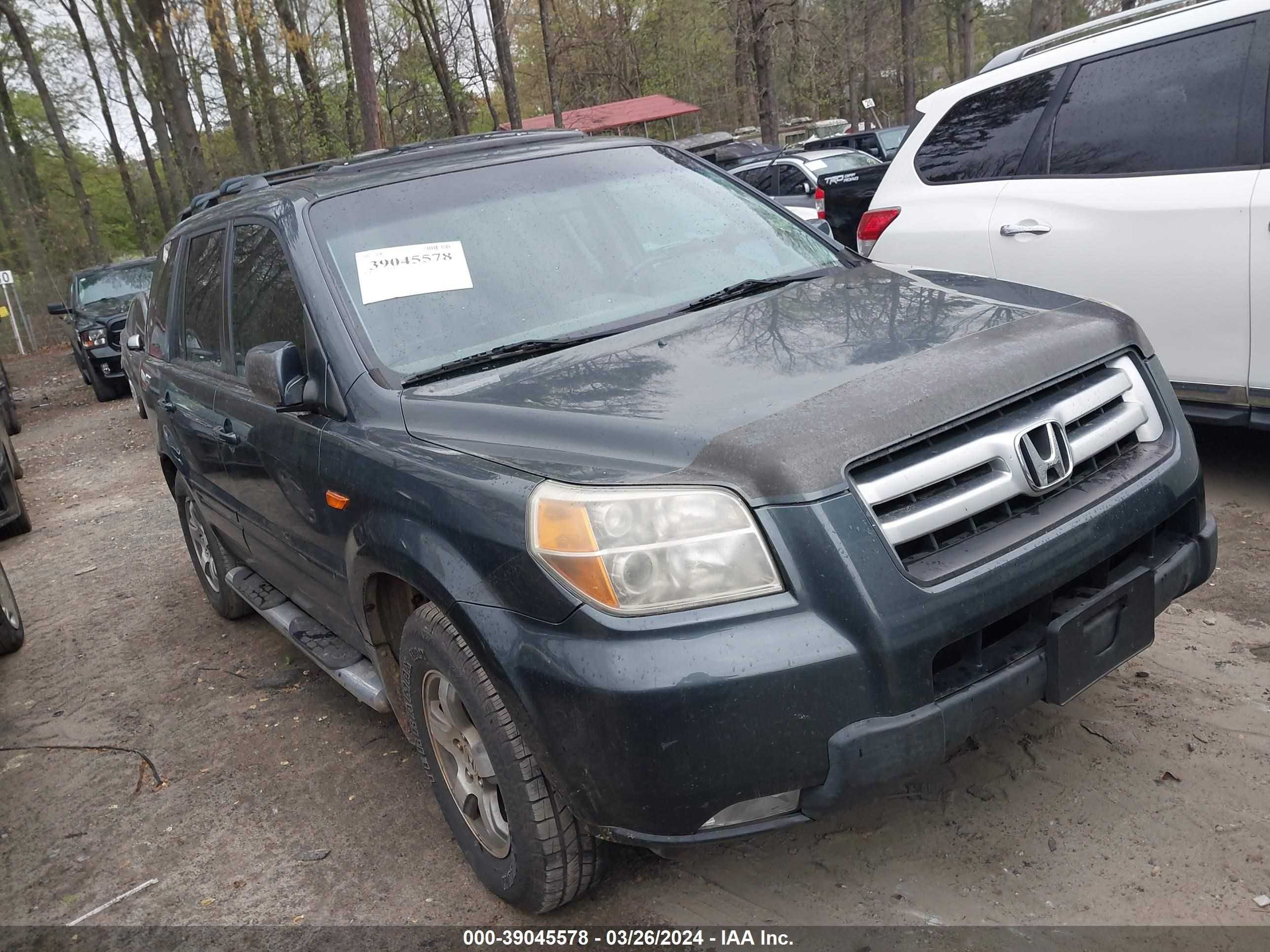 HONDA PILOT 2006 2hkyf18586h556169