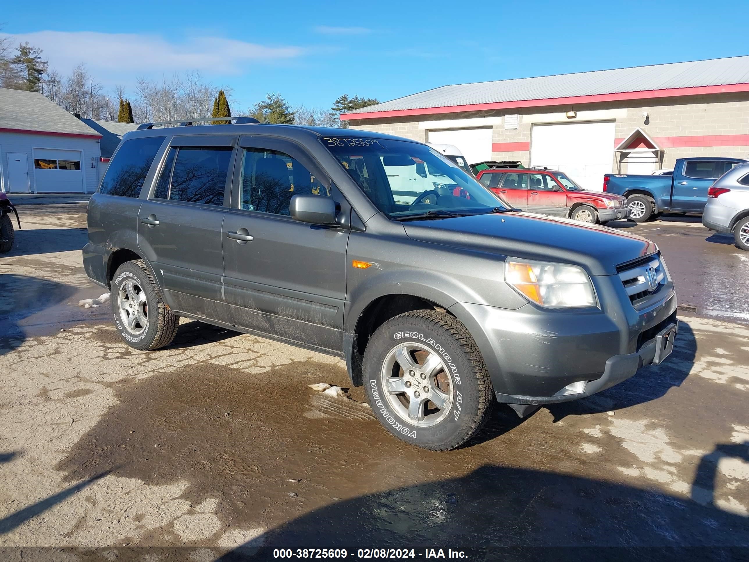 HONDA PILOT 2007 2hkyf18587h510827