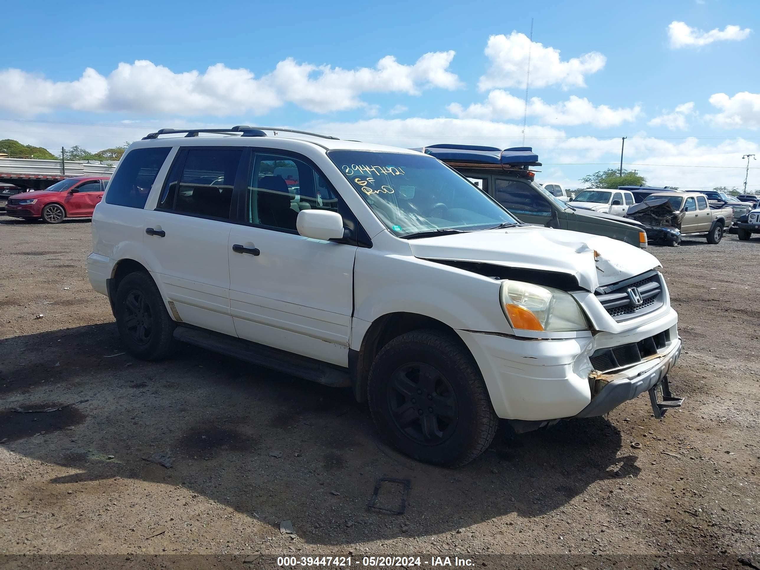 HONDA PILOT 2003 2hkyf18593h581772