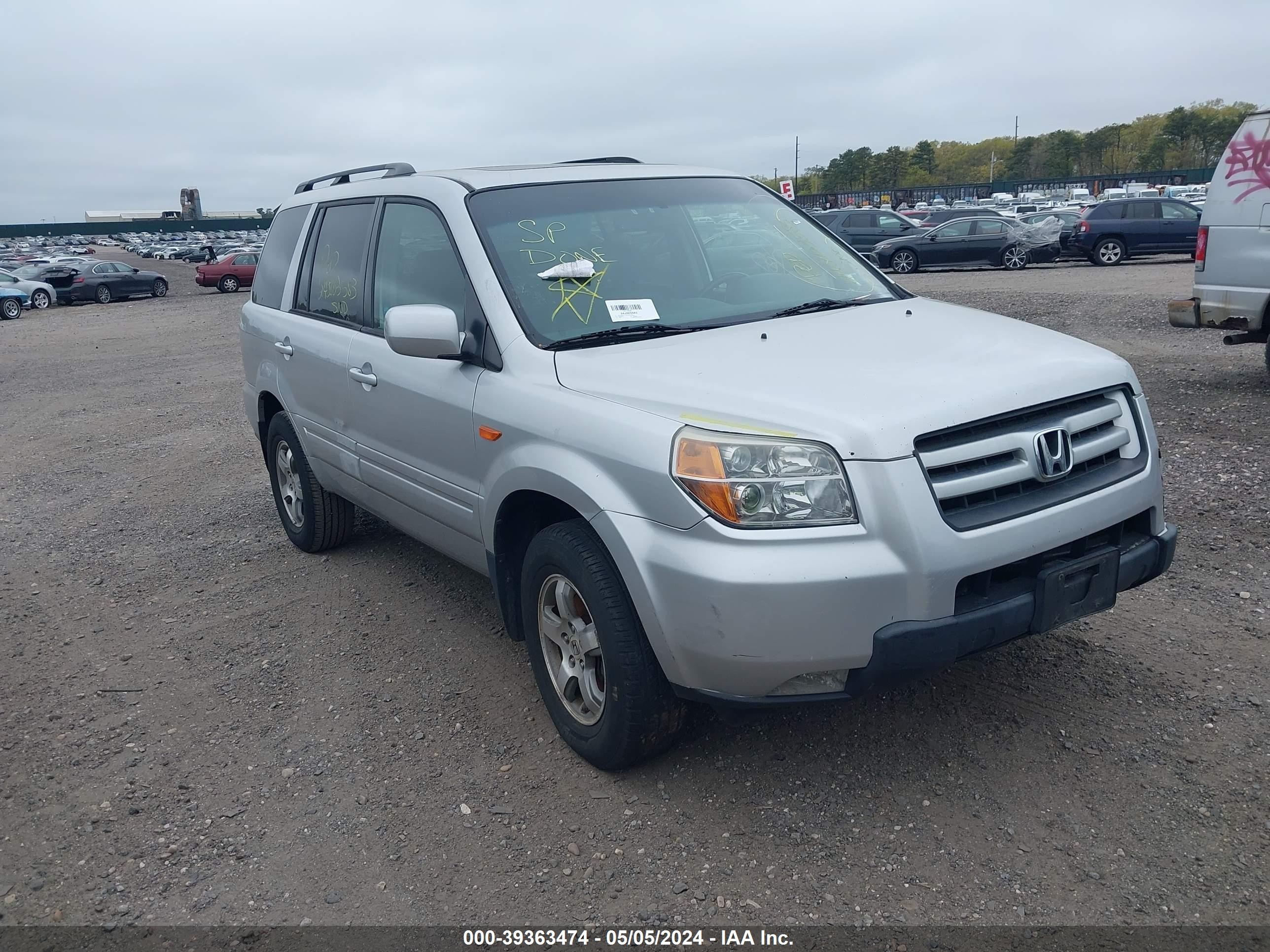 HONDA PILOT 2006 2hkyf18596h558559