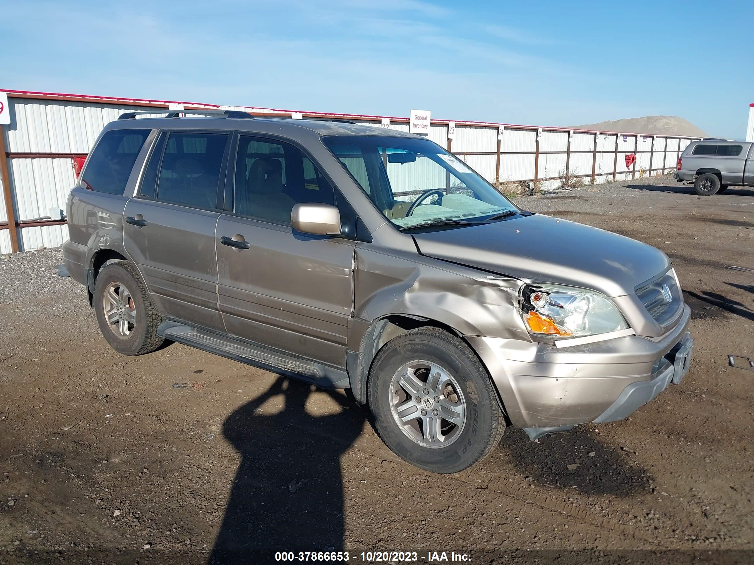 HONDA PILOT 2003 2hkyf185x3h585166