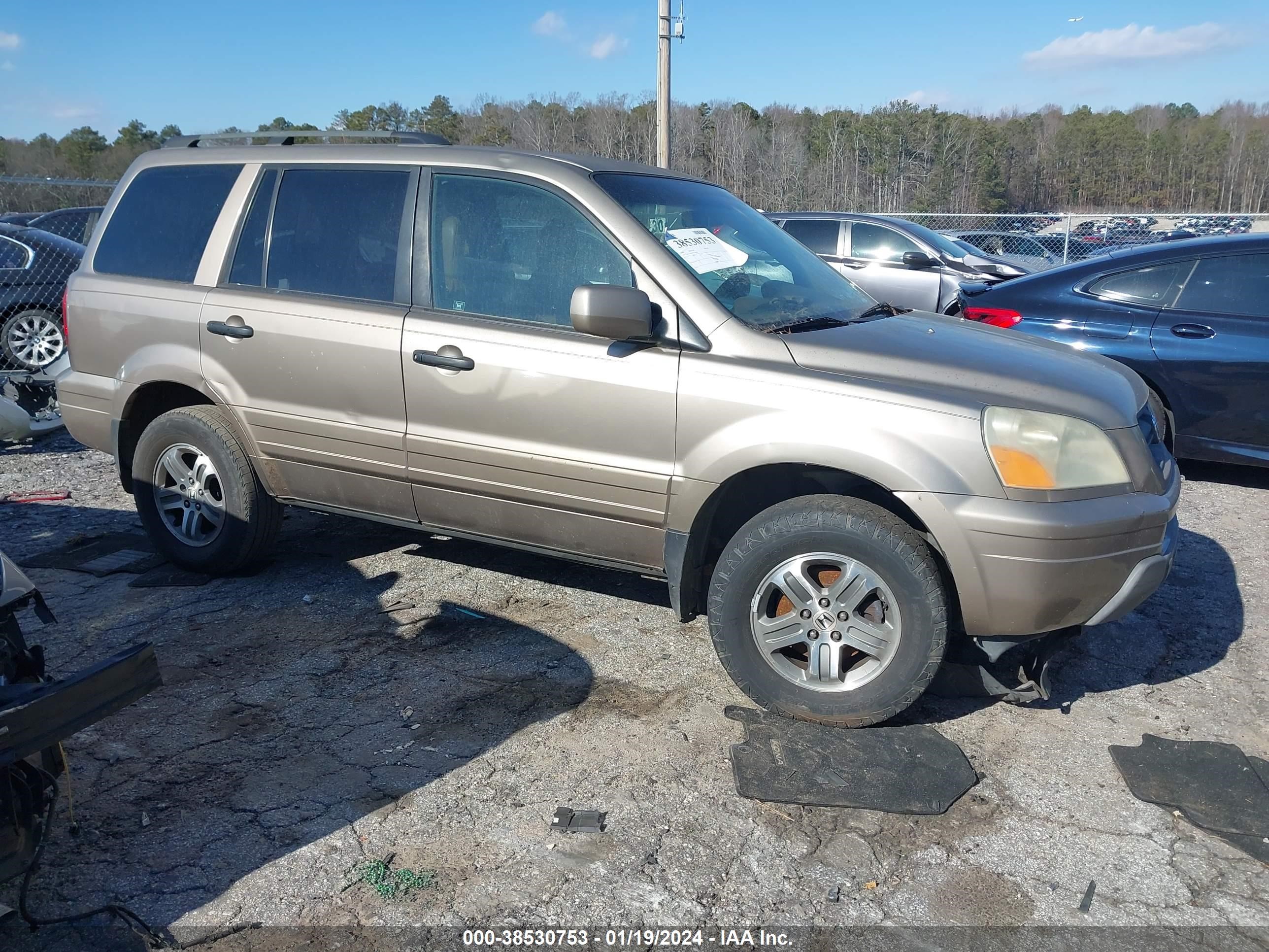 HONDA PILOT 2004 2hkyf185x4h573634